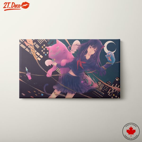 Character in Vibrant Urban Anime Style