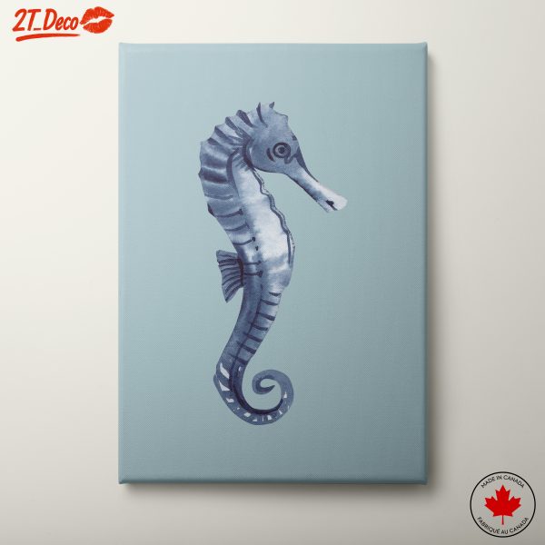 Watercolor Seahorse Art