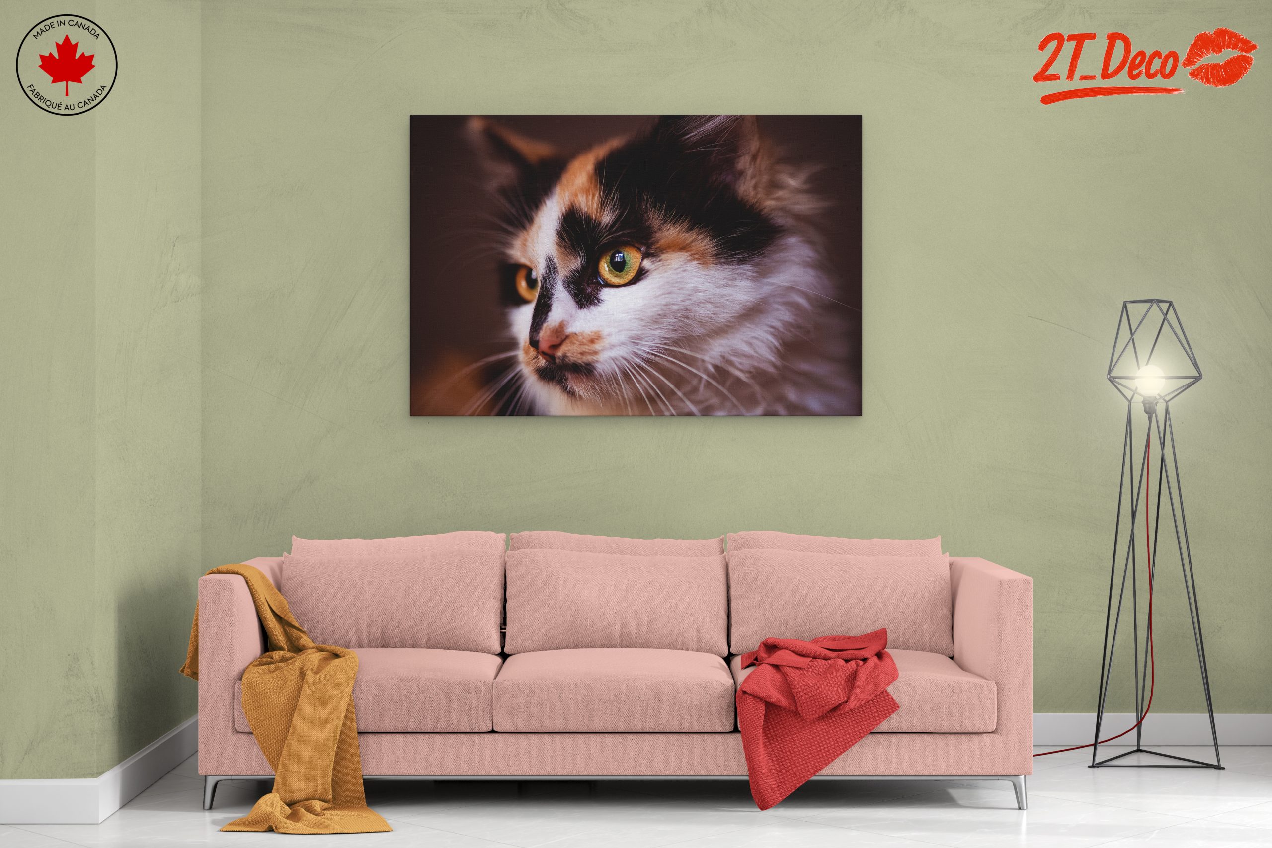 Close-Up Cat Portrait with Striking Eyes - Image 2