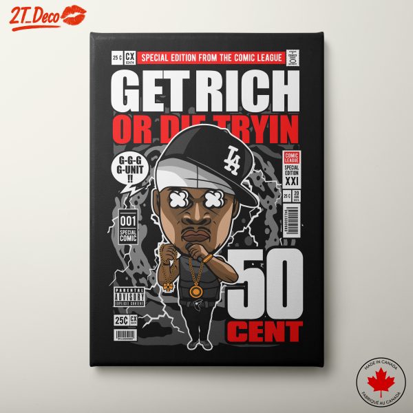 50 Cent Graphic Comic Art