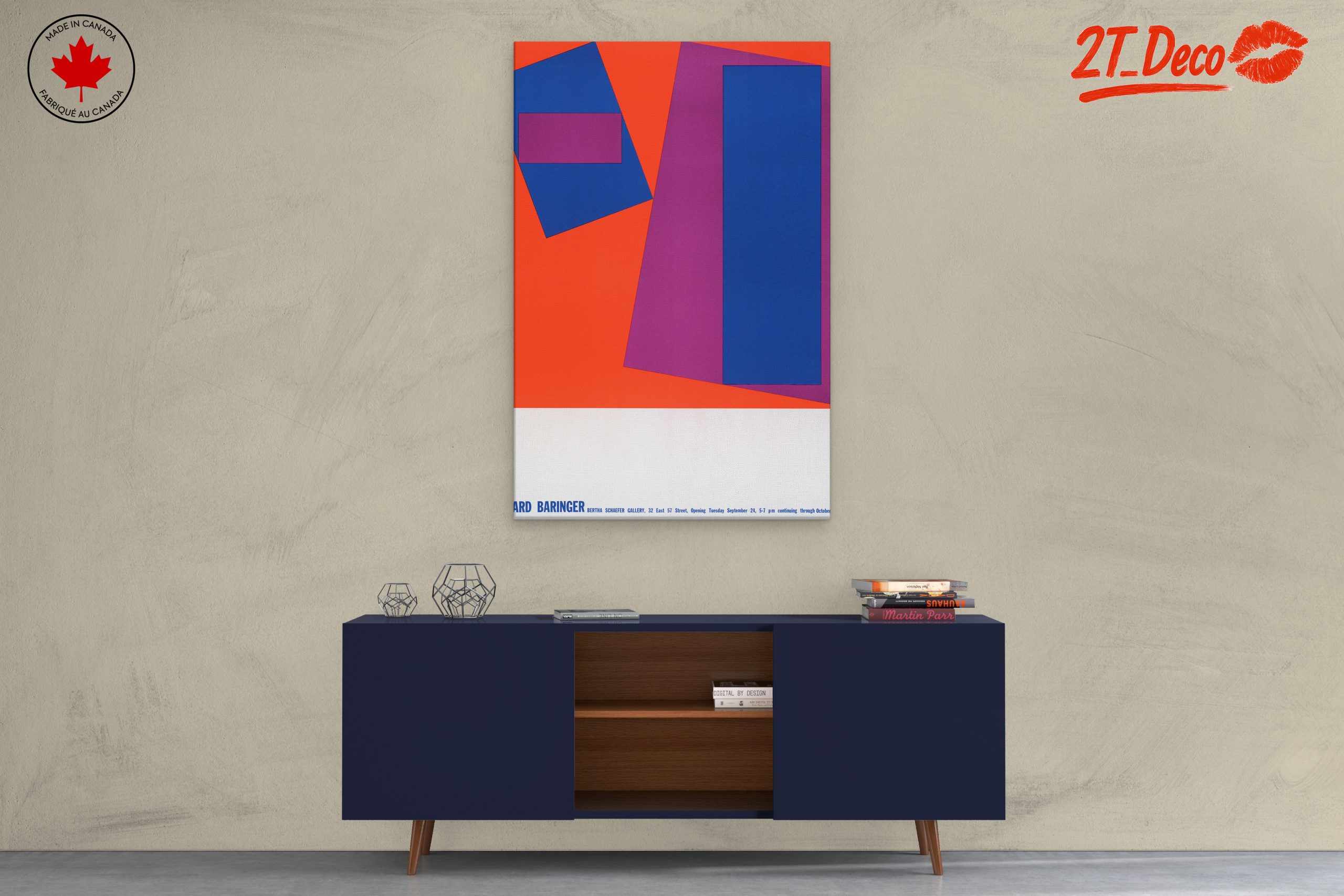 Bold Geometric Abstract Artwork - Image 3