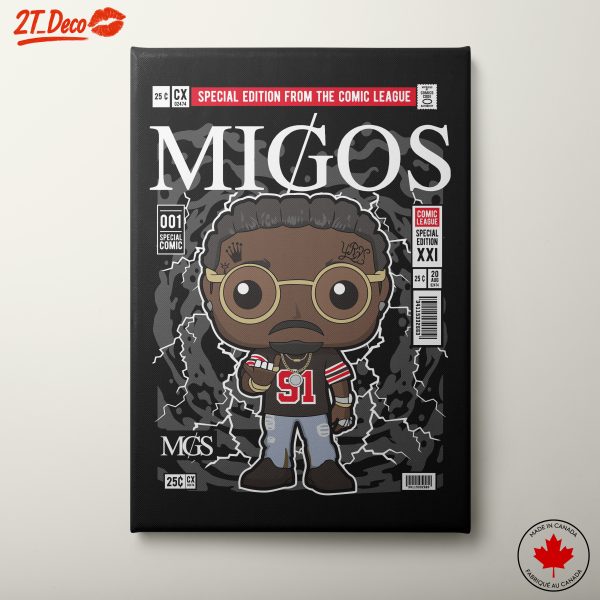 Migos Comic Character Art