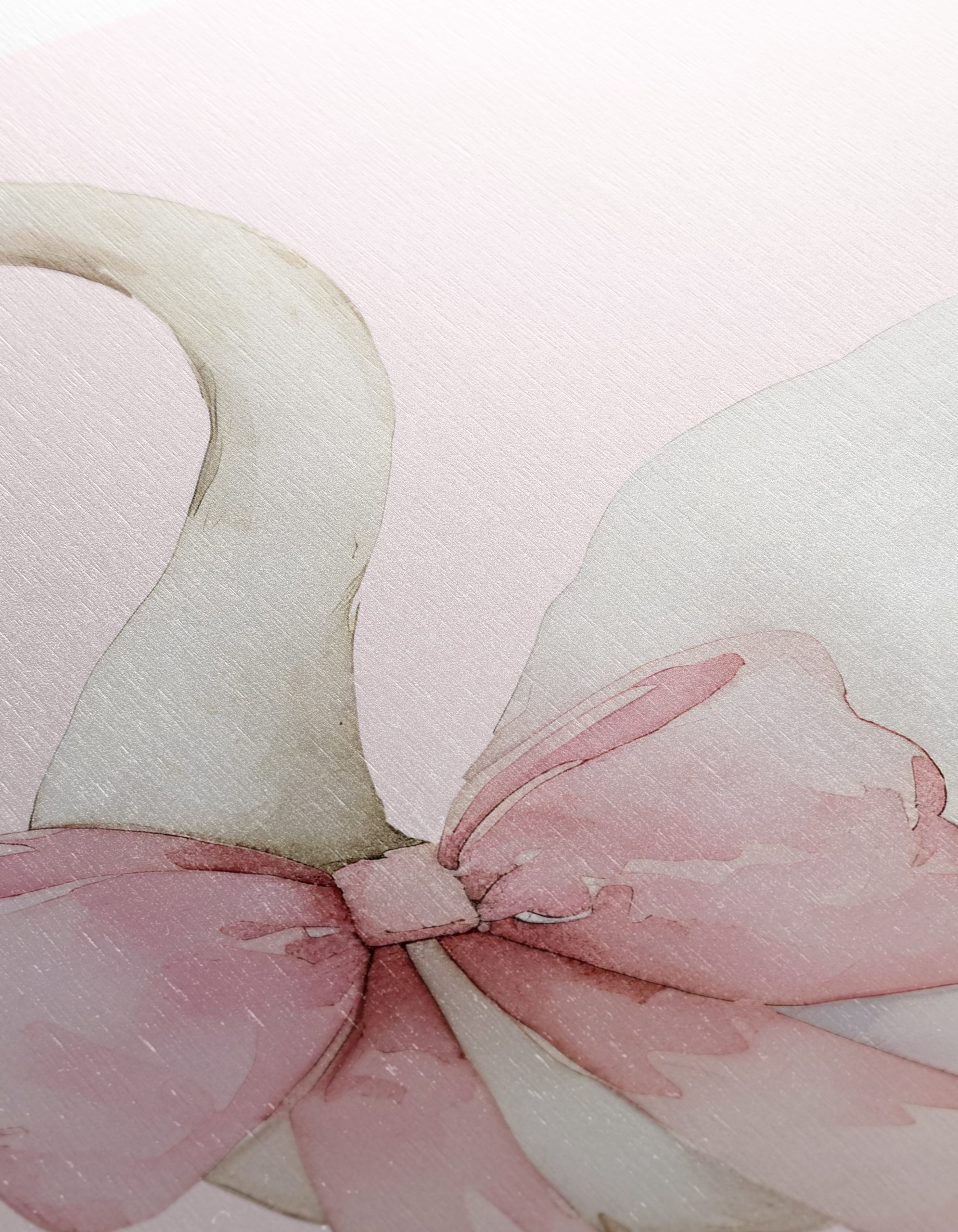 Elegant Swan with Pink Bow - Image 12