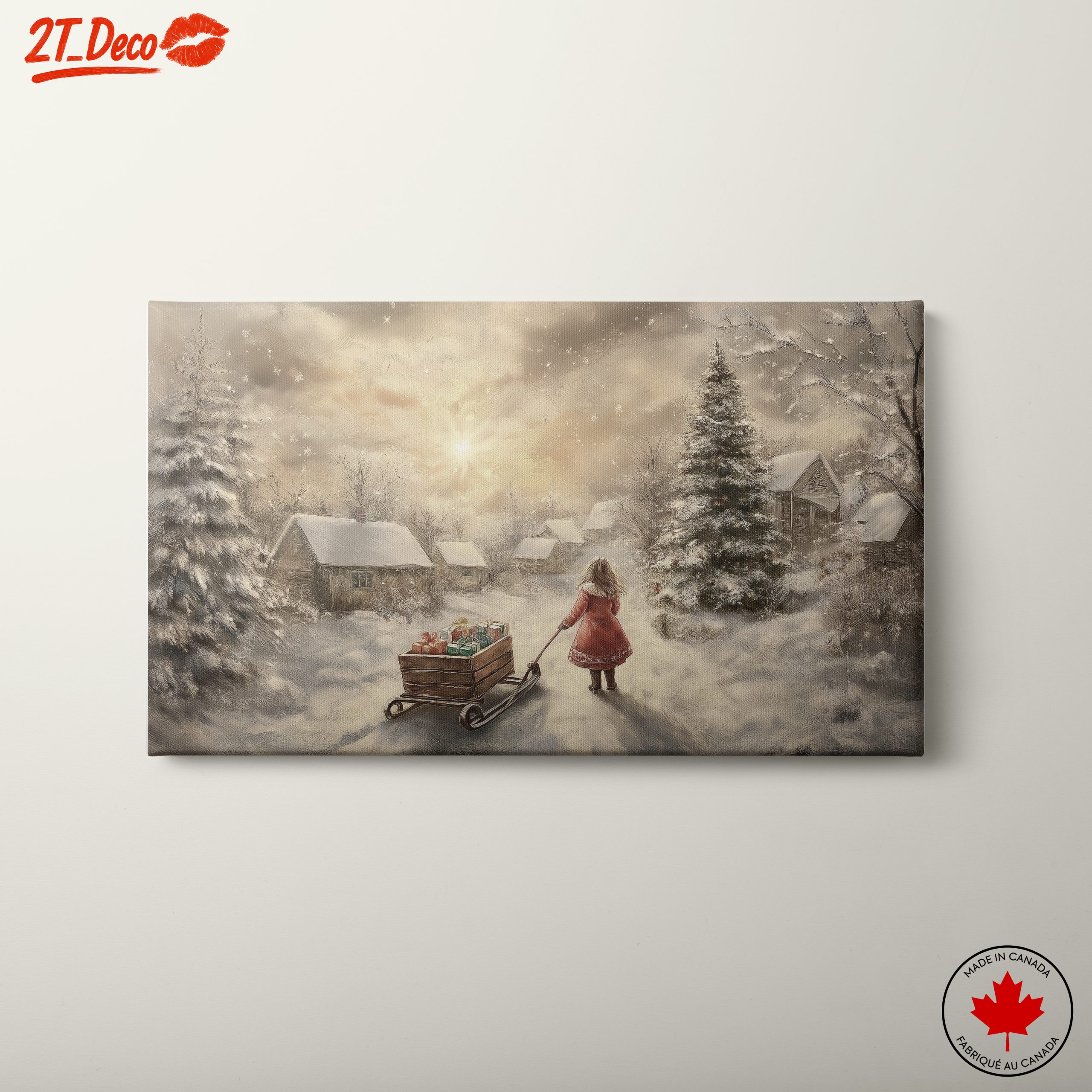 Magical Winter Christmas Scene