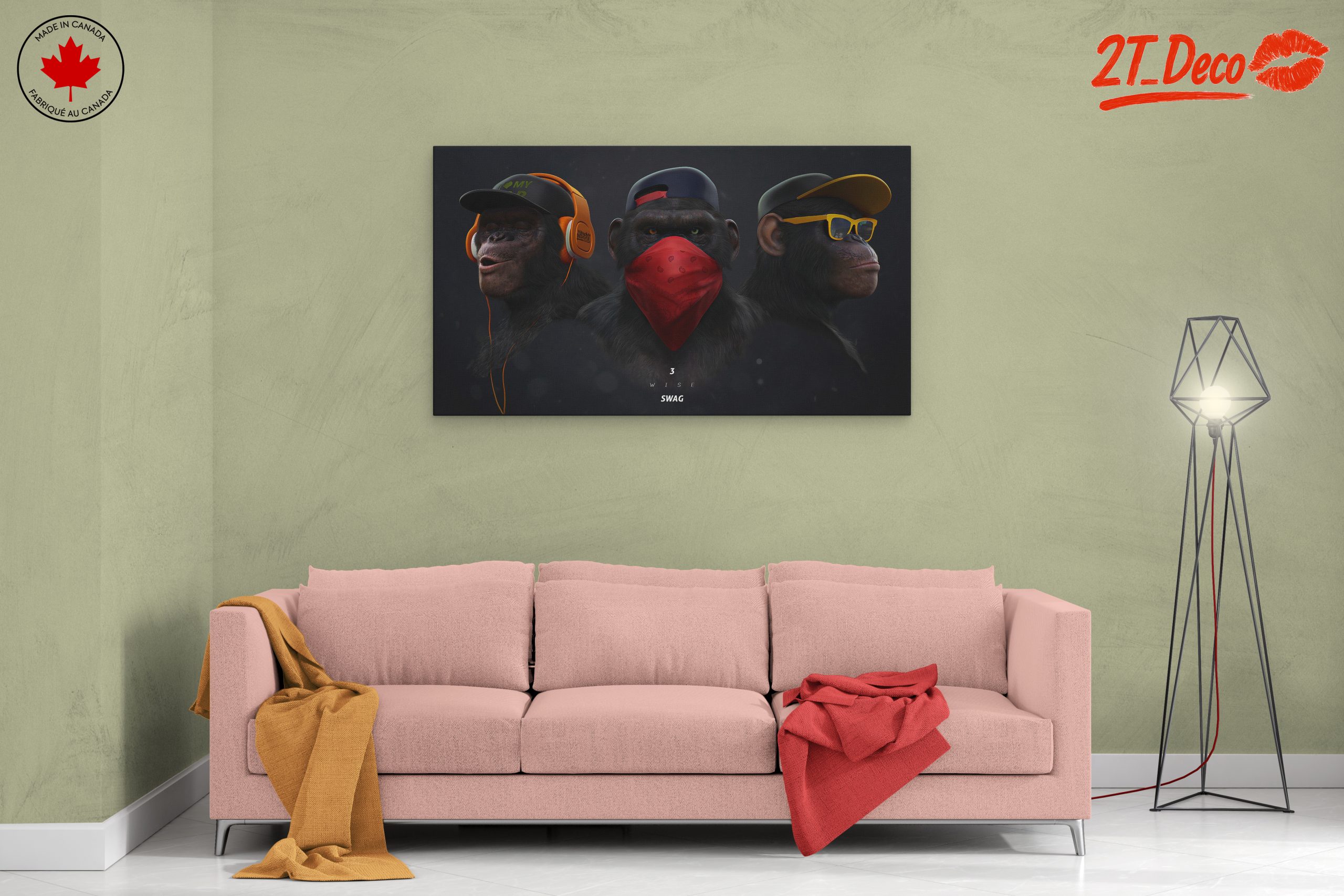Stylized Animal Portraits Featuring Monkeys - Image 2