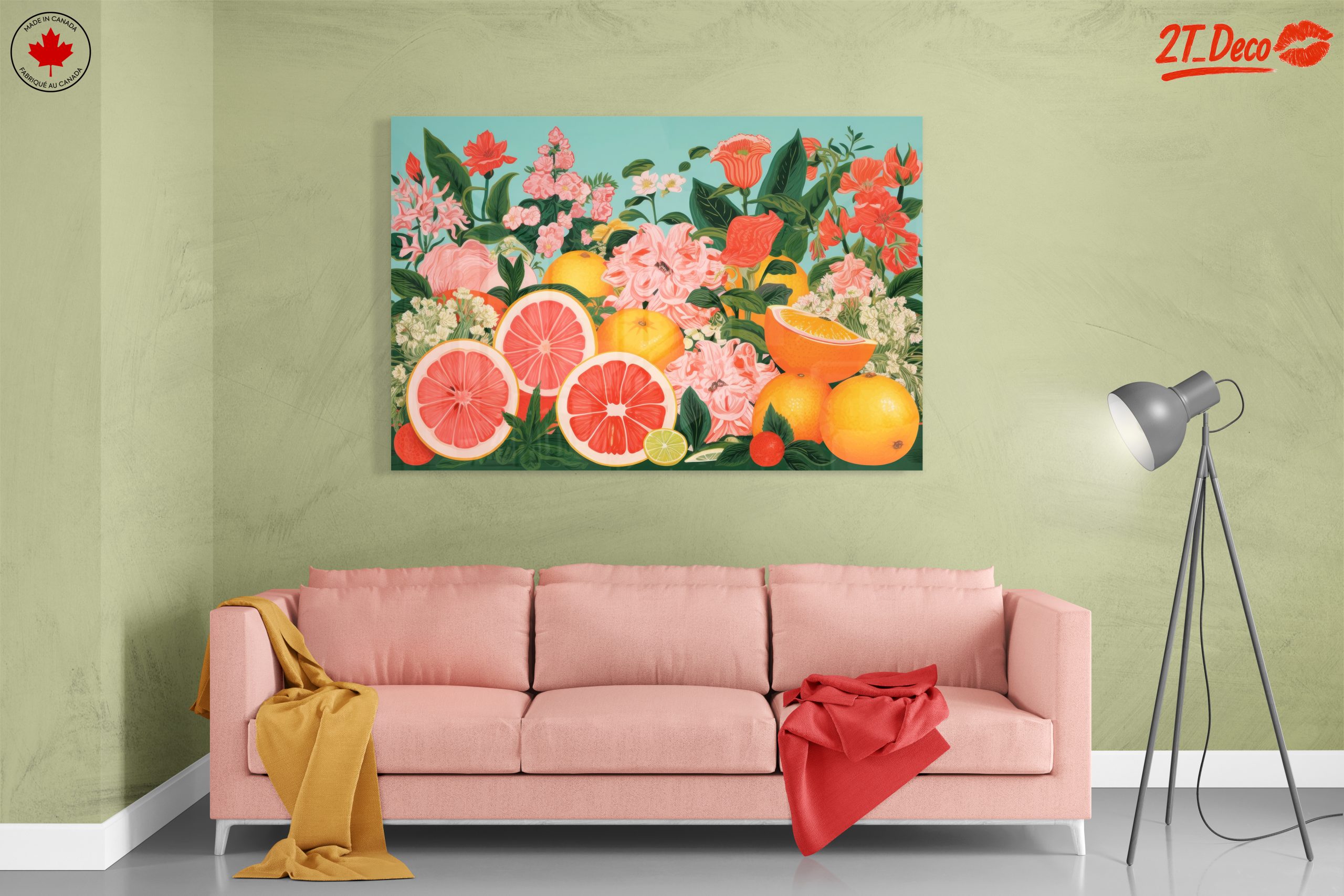 Vibrant Abstract Food Floral Art - Image 7