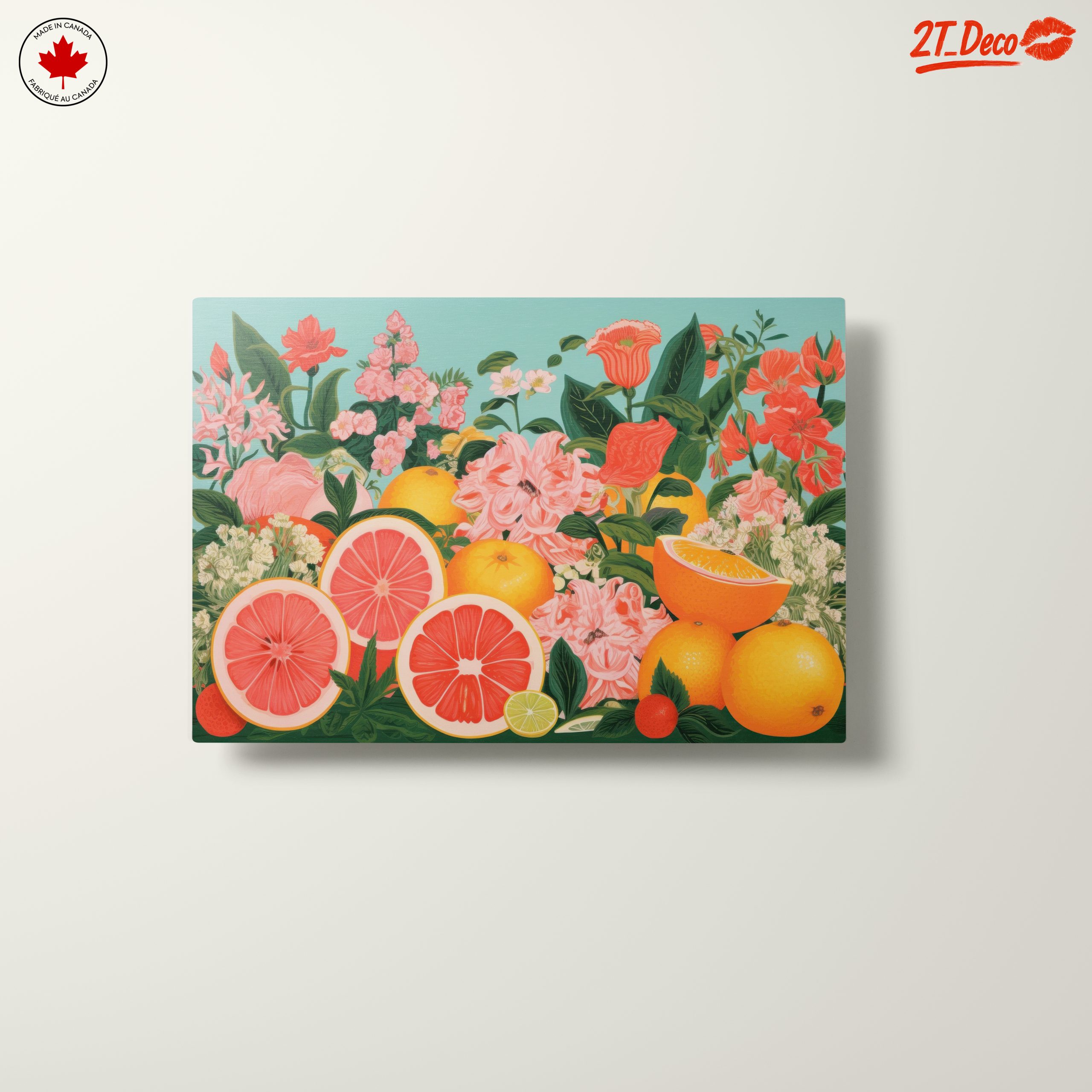 Vibrant Abstract Food Floral Art - Image 10
