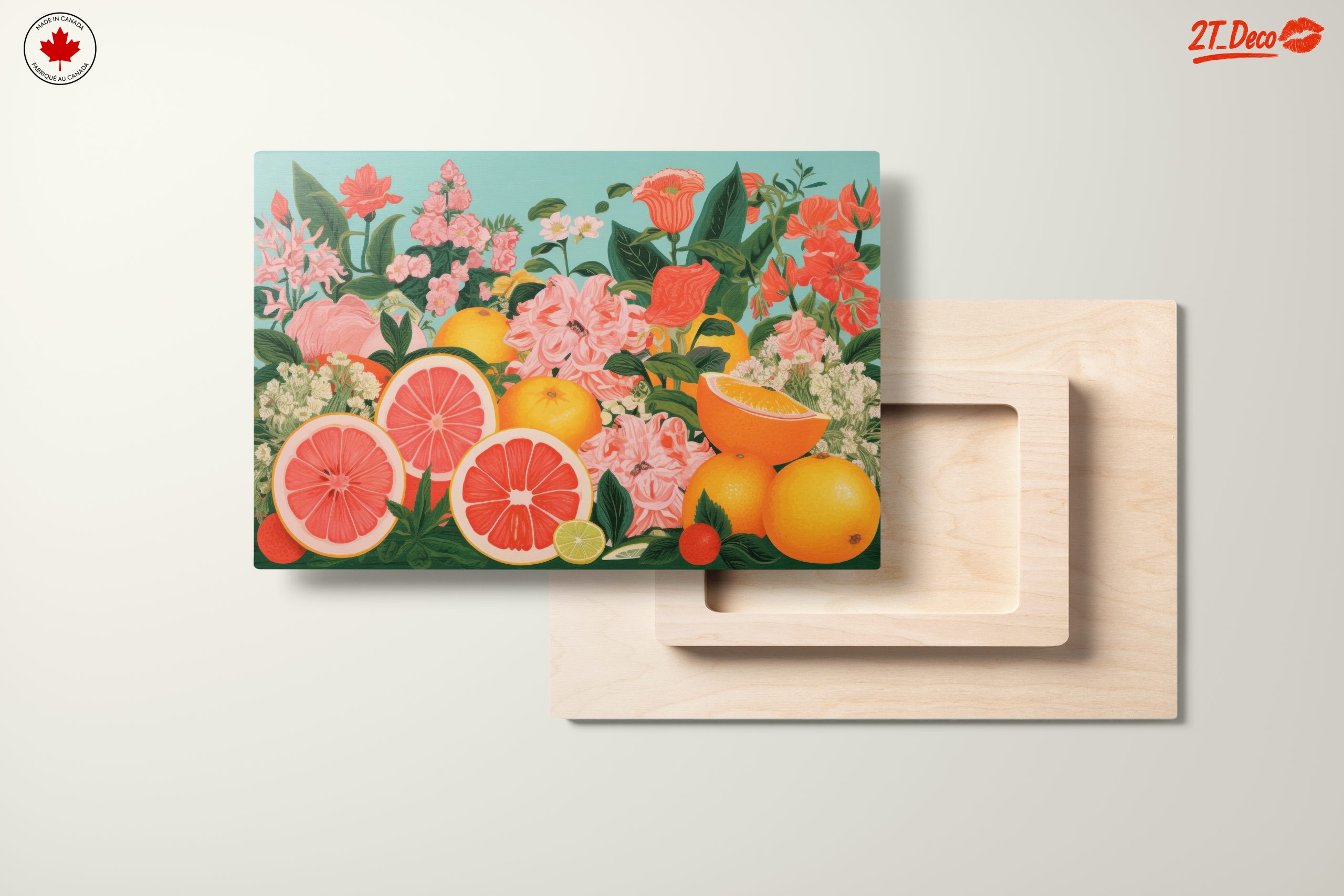 Vibrant Abstract Food Floral Art - Image 11