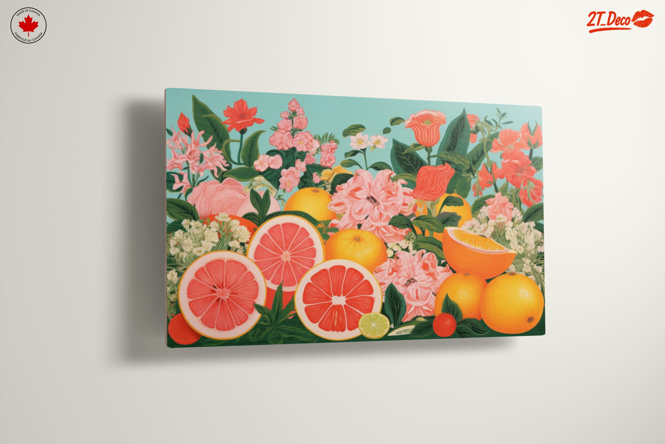 Vibrant Abstract Food Floral Art - Image 13