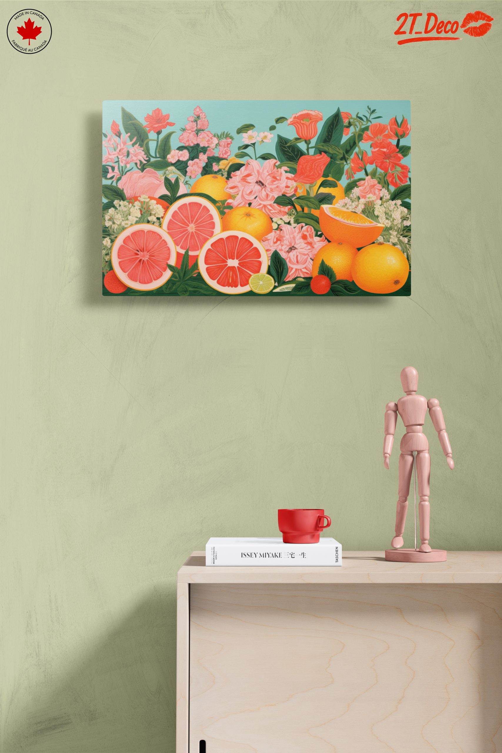 Vibrant Abstract Food Floral Art - Image 14