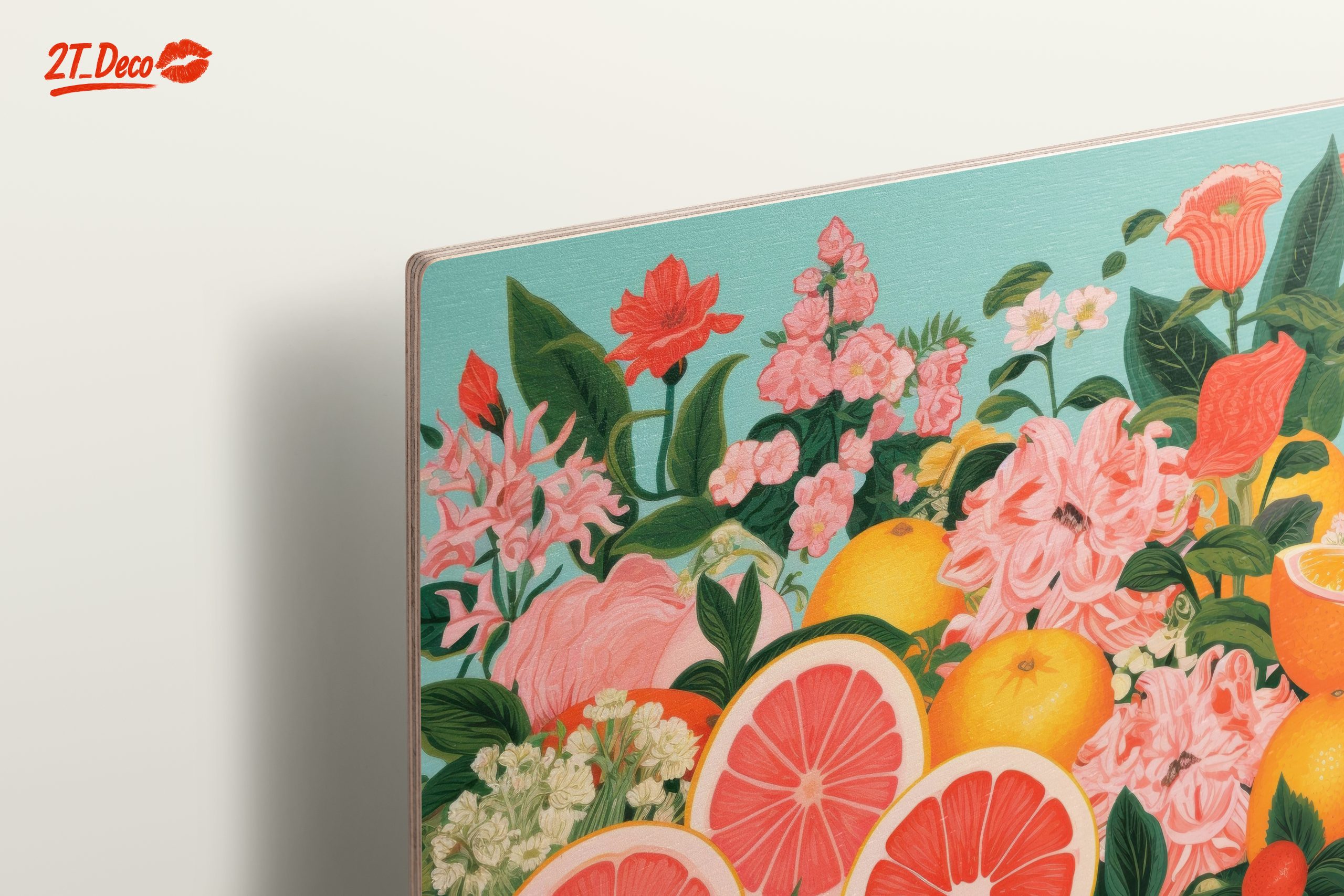 Vibrant Abstract Food Floral Art - Image 15