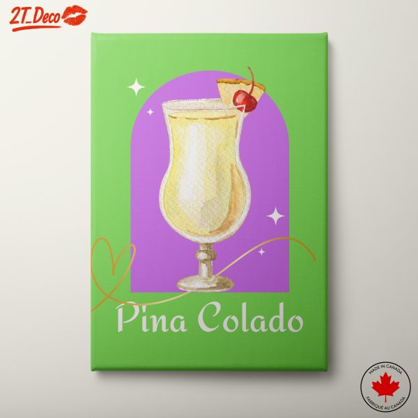 Colorful Abstract Piña Colada Artwork