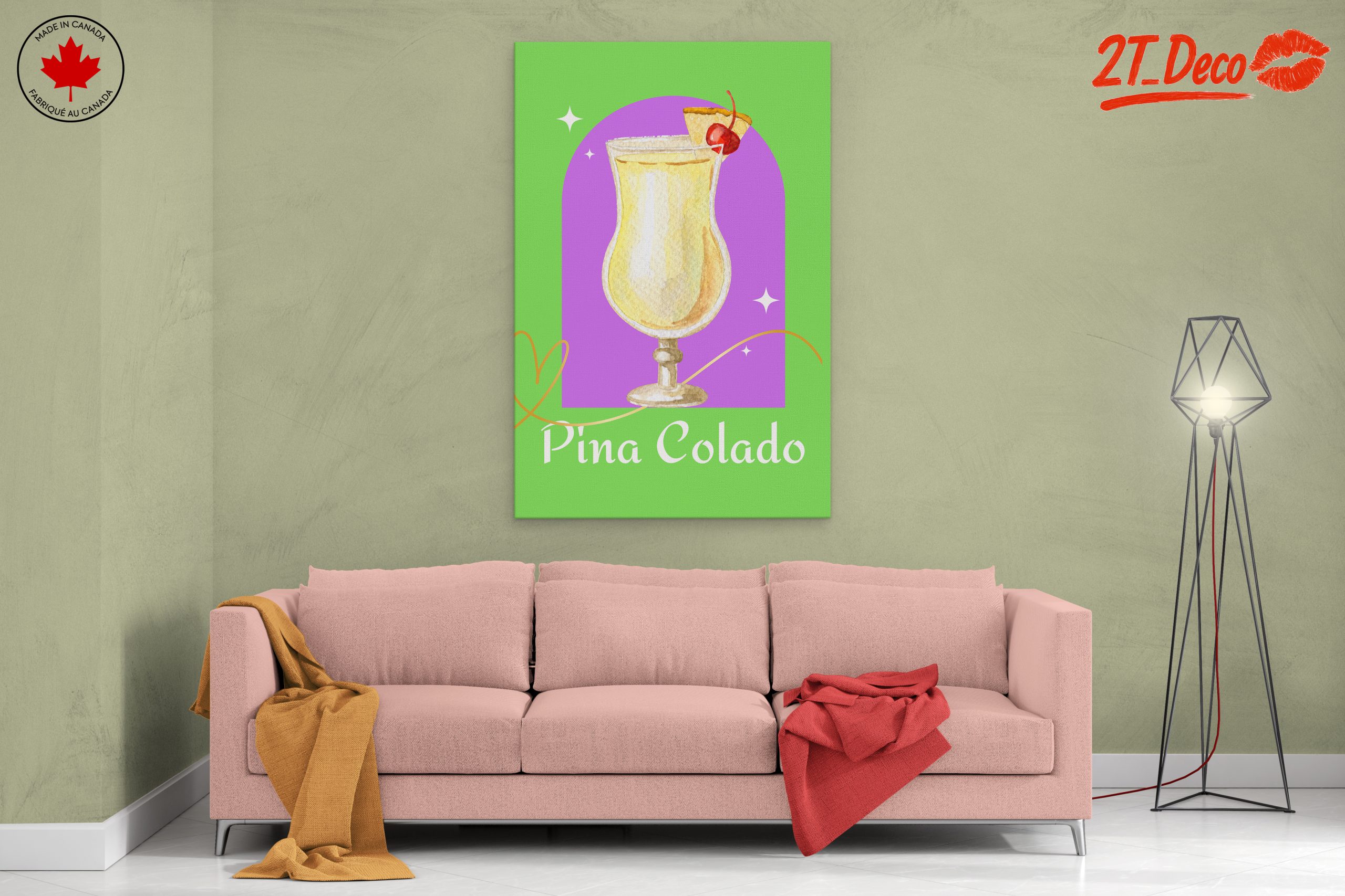 Colorful Abstract Piña Colada Artwork - Image 2