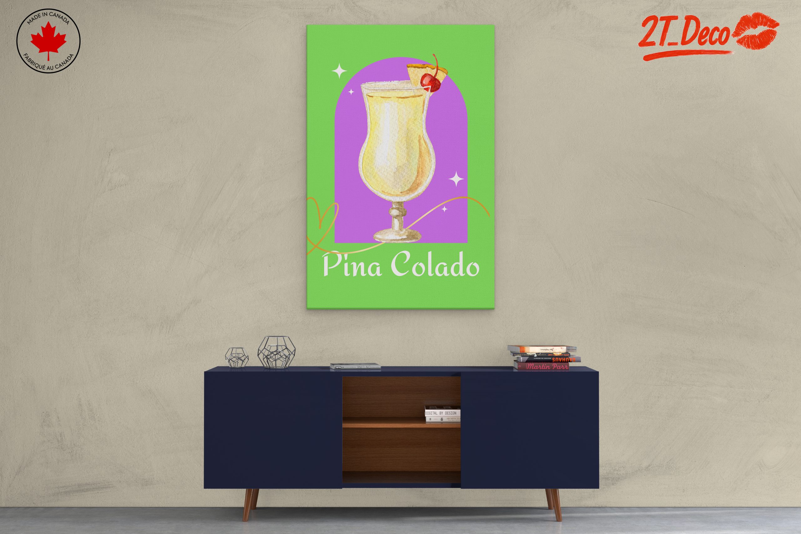Colorful Abstract Piña Colada Artwork - Image 3