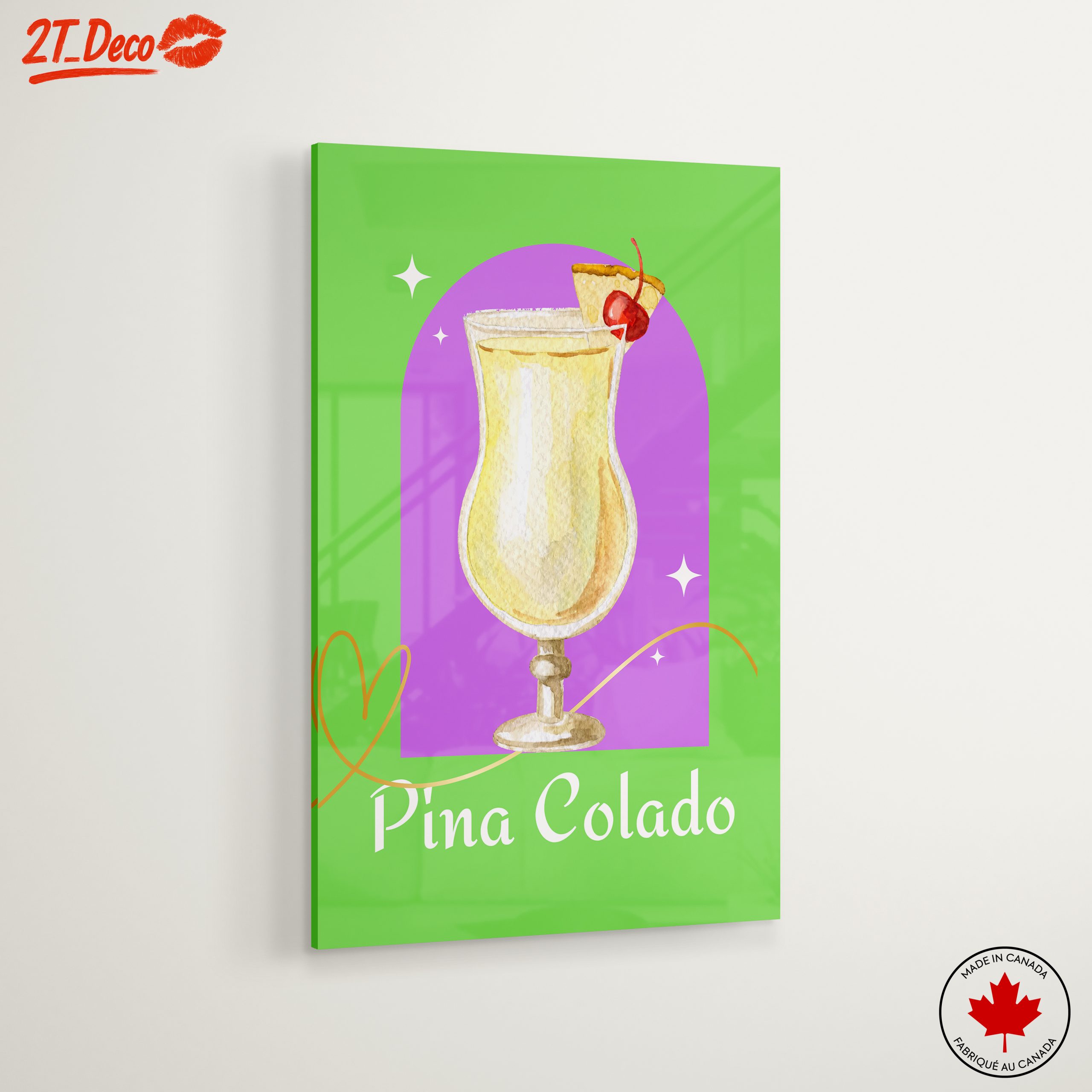 Colorful Abstract Piña Colada Artwork - Image 6