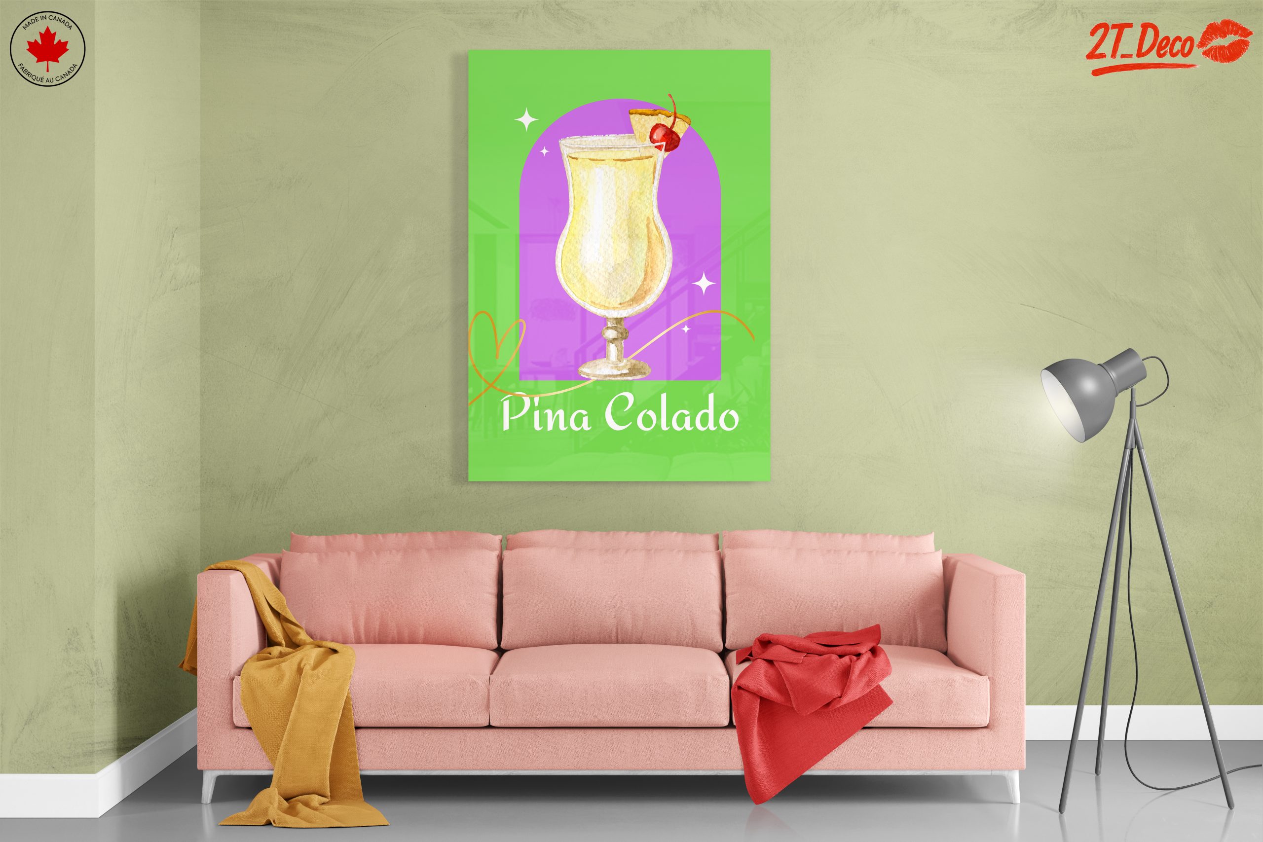 Colorful Abstract Piña Colada Artwork - Image 7