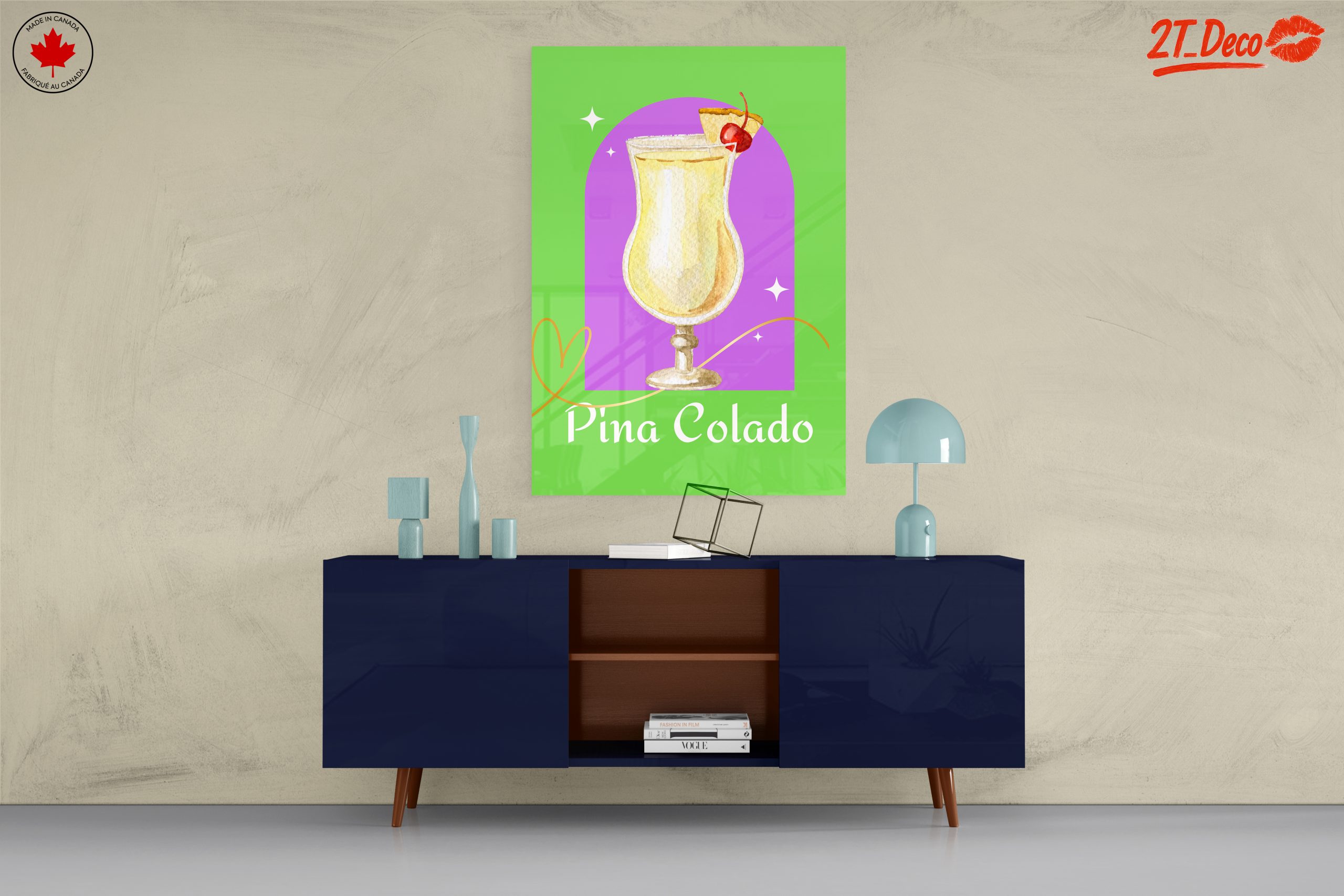 Colorful Abstract Piña Colada Artwork - Image 8