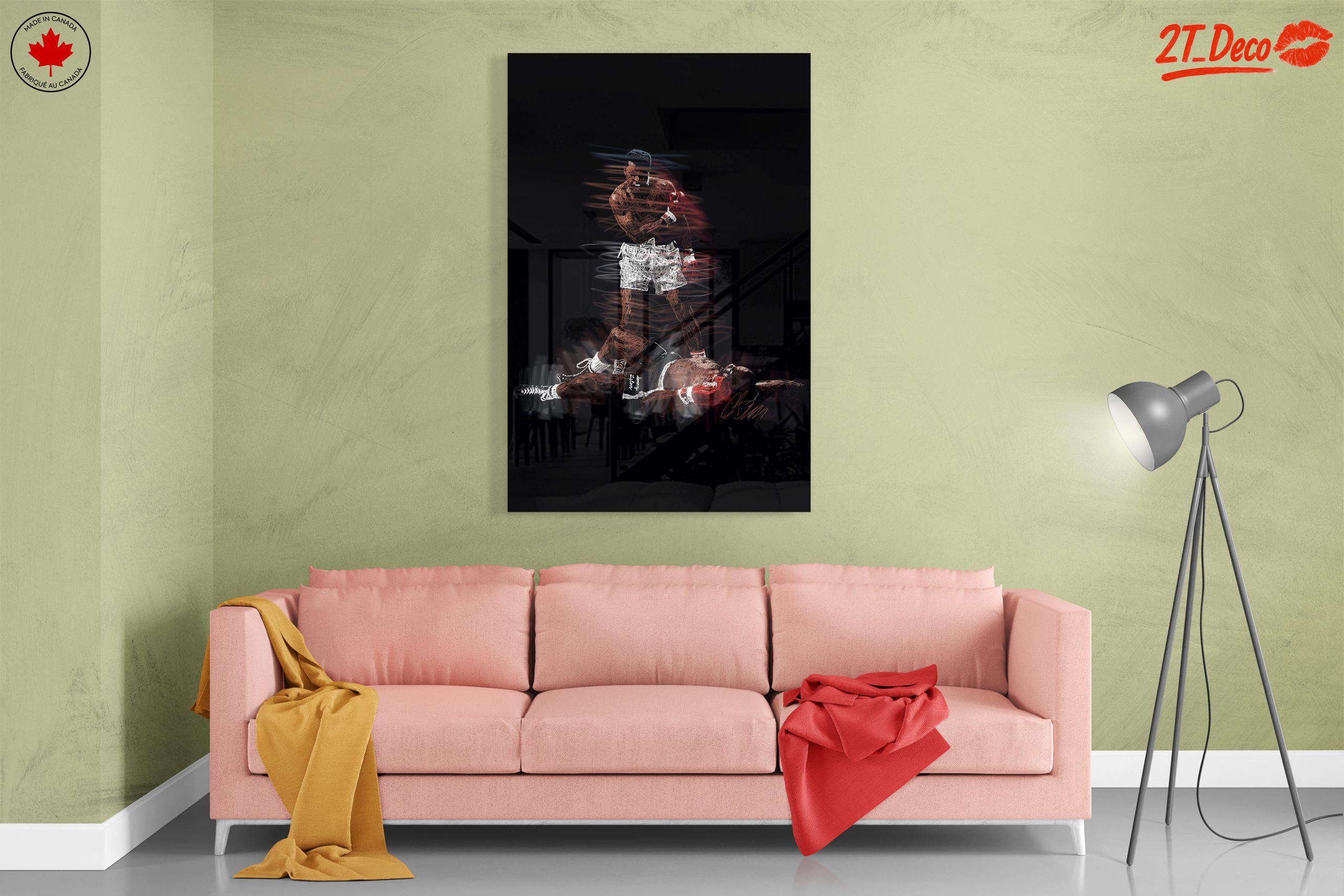 Boxing Action Art Featuring a Legendary Match - Image 7