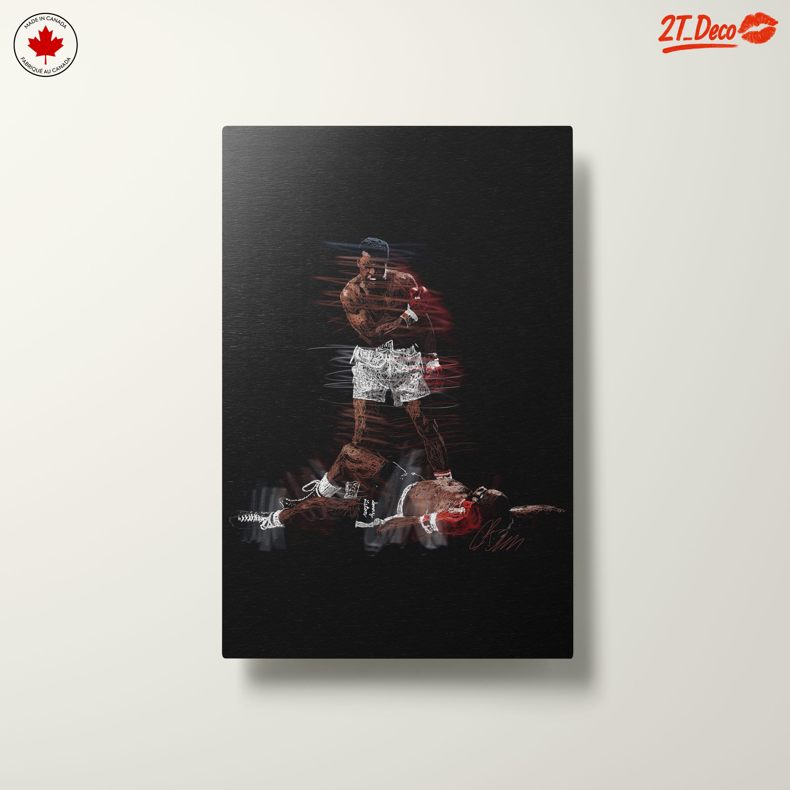 Boxing Action Art Featuring a Legendary Match - Image 10