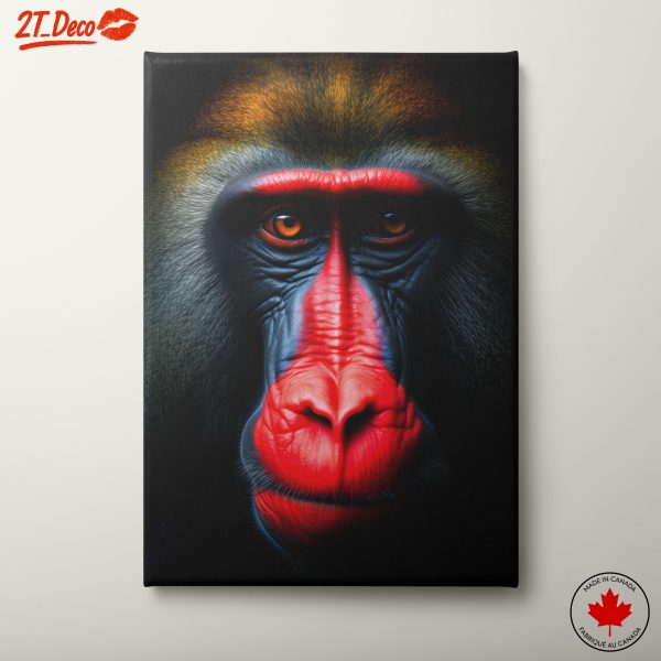 Vivid Primate Portrait Art