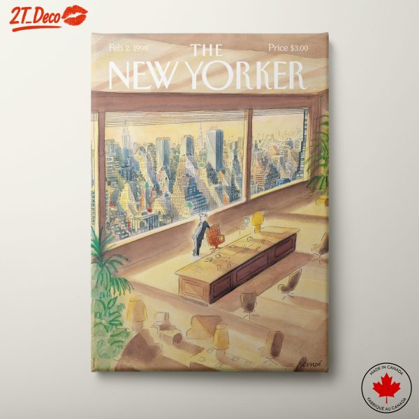 New Yorker Cover Illustration of Cityscape
