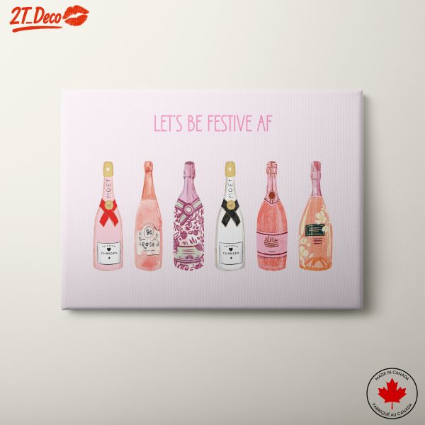 Festive Beverage Wall Art for Celebrations