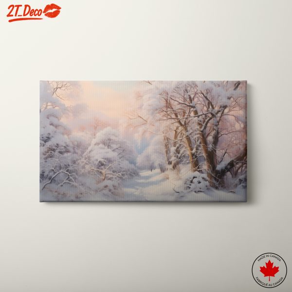 Serene Winter Landscape with Snowy Trees