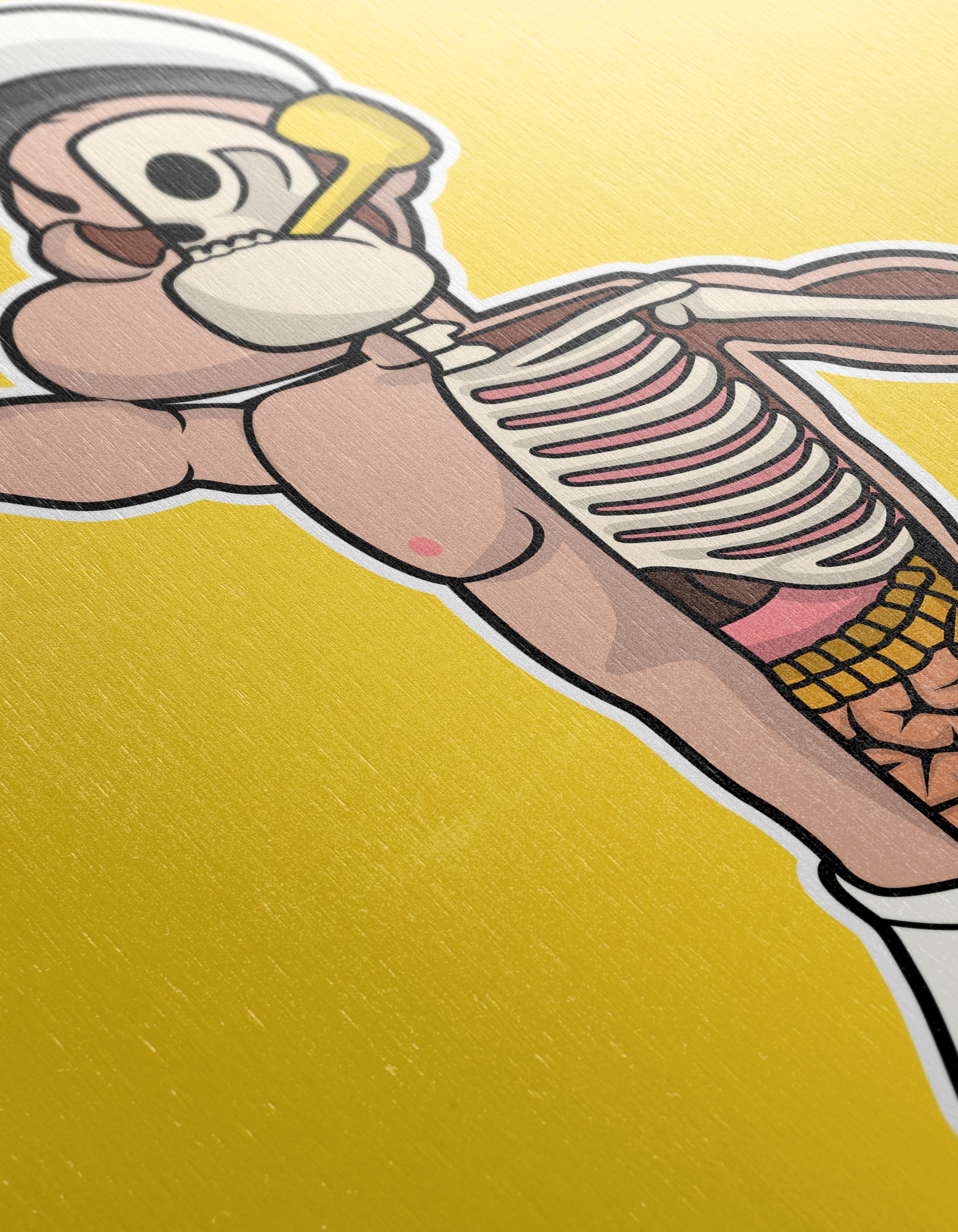 Whimsical Cartoon Character Anatomy Art - Image 12