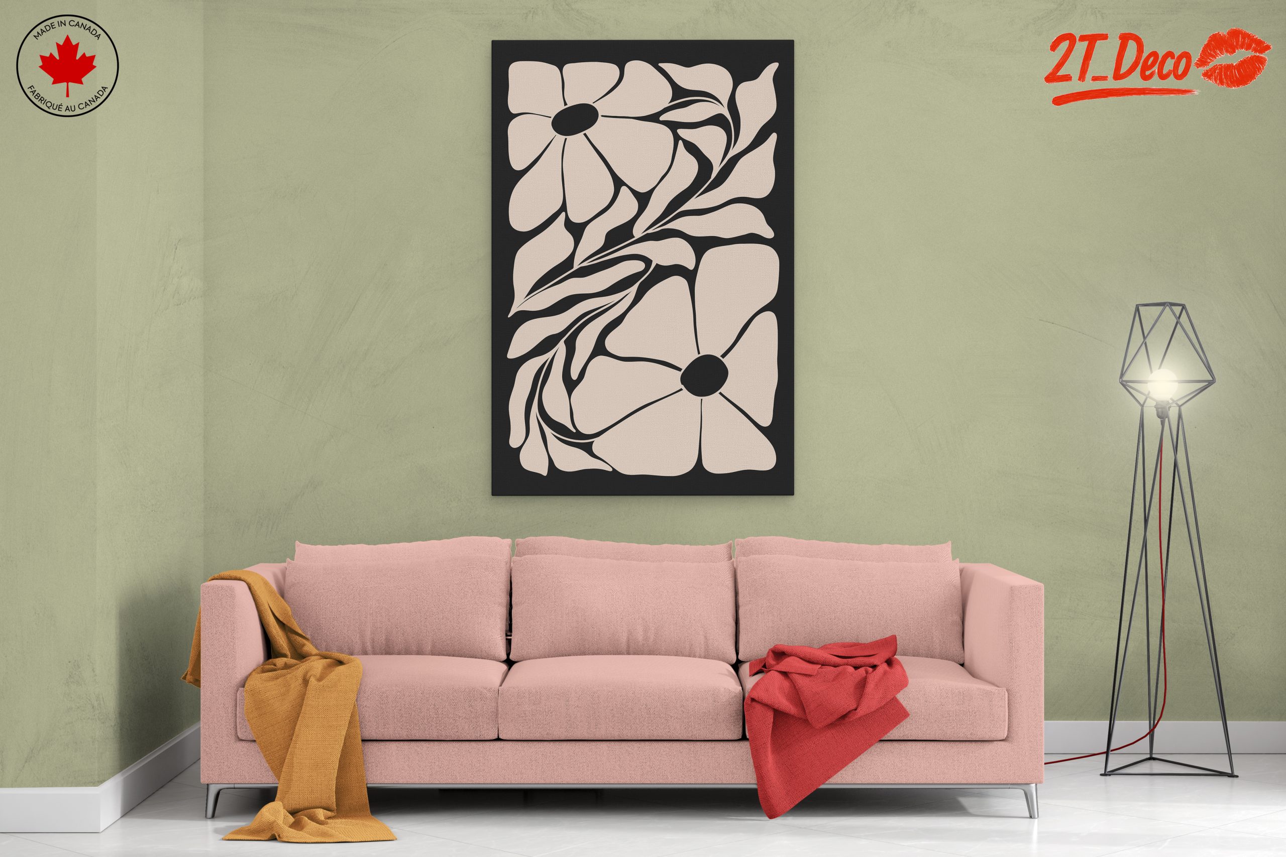 Stylized Floral Abstract Design - Image 2