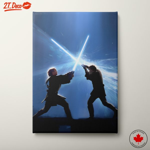 Epic Lightsaber Duel Between Characters