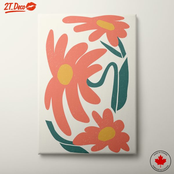 Stylized Floral Artwork With Soft Colors