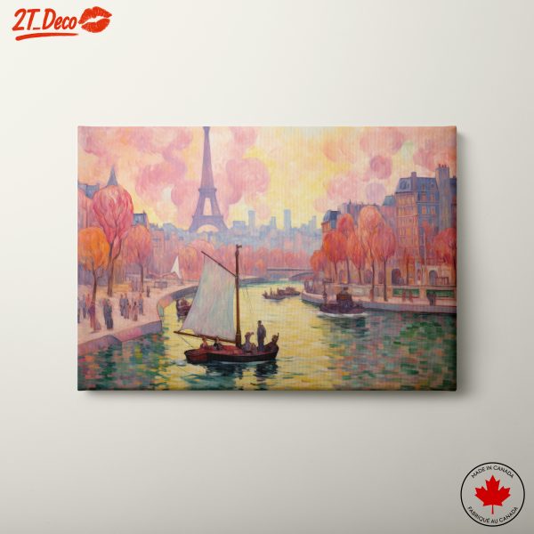 Vibrant Urban Scene Featuring the Eiffel Tower
