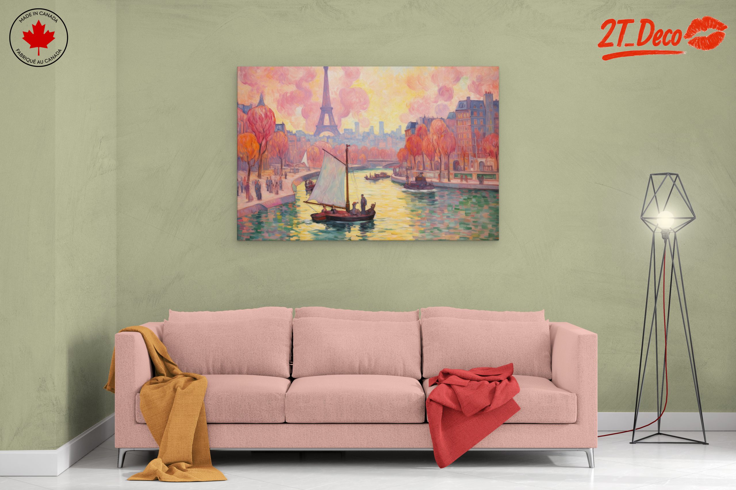 Vibrant Urban Scene Featuring the Eiffel Tower - Image 2