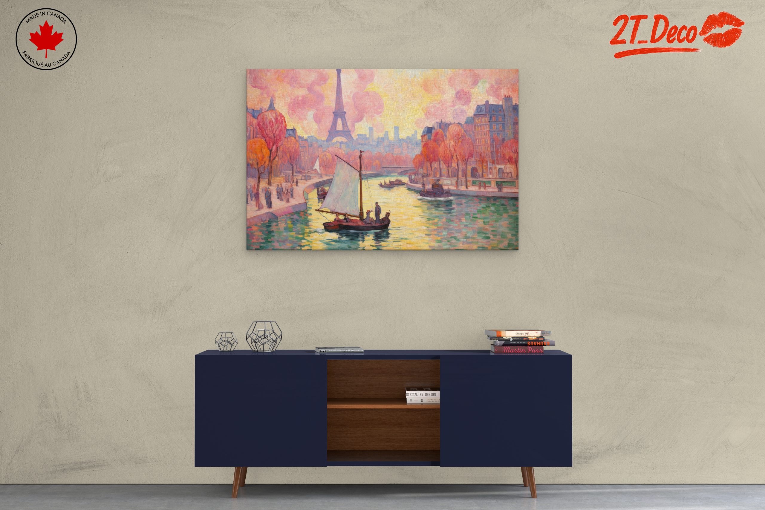 Vibrant Urban Scene Featuring the Eiffel Tower - Image 3