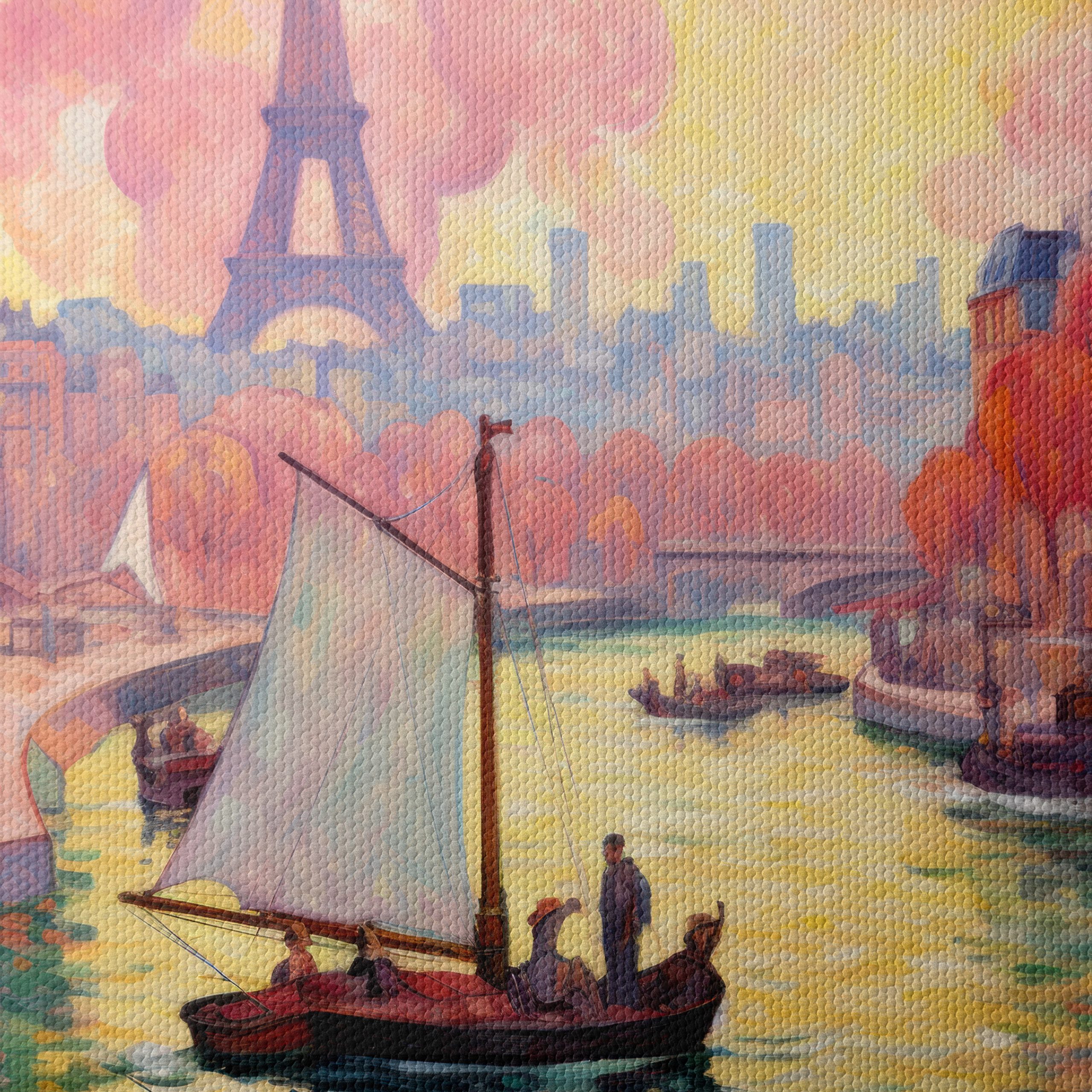 Vibrant Urban Scene Featuring the Eiffel Tower - Image 4