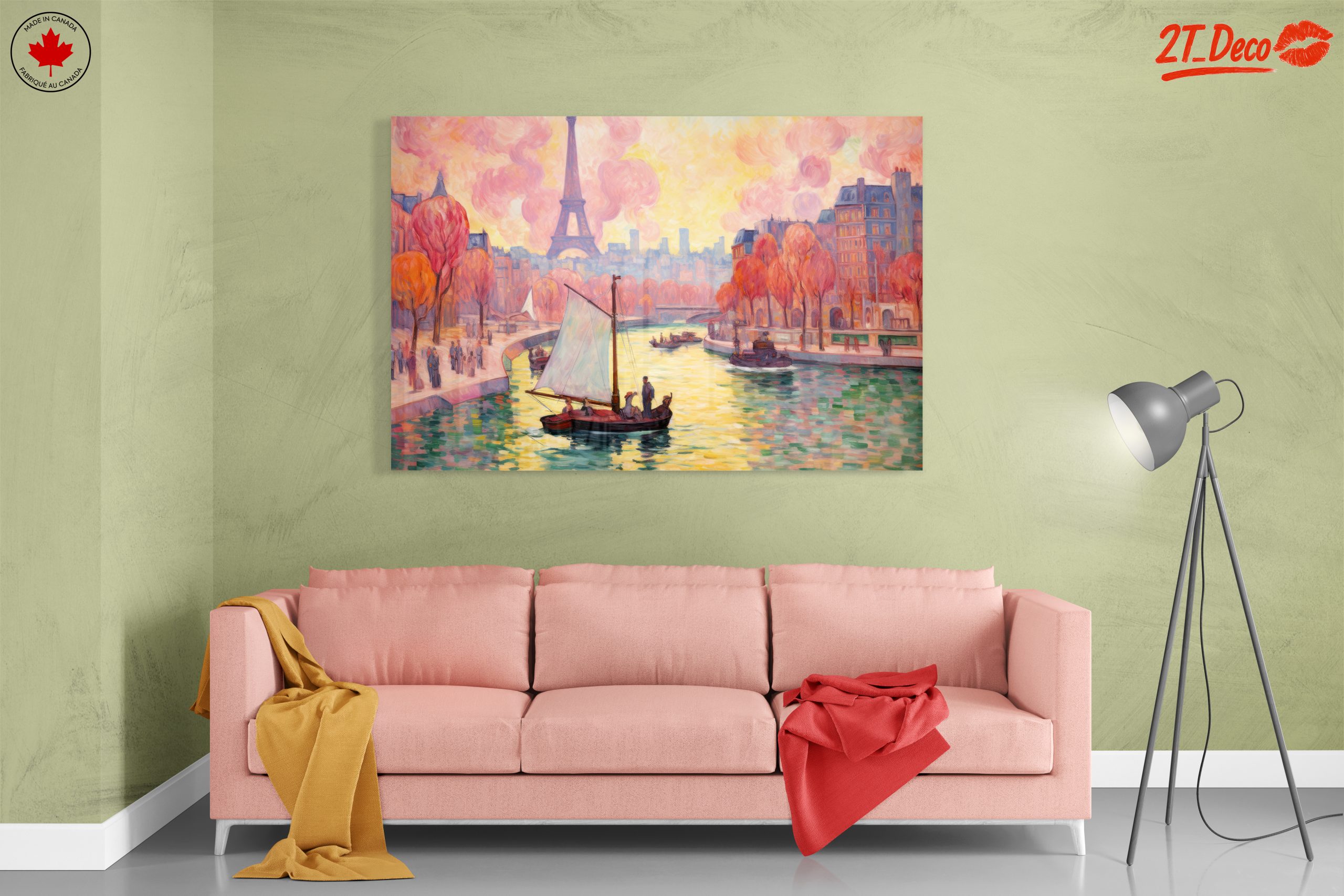Vibrant Urban Scene Featuring the Eiffel Tower - Image 7