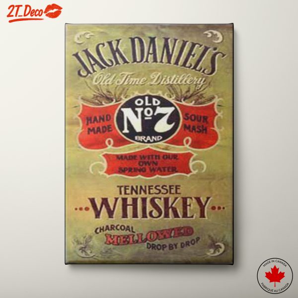 Jack Daniel's Tennessee Whiskey Vintage Label Artwork