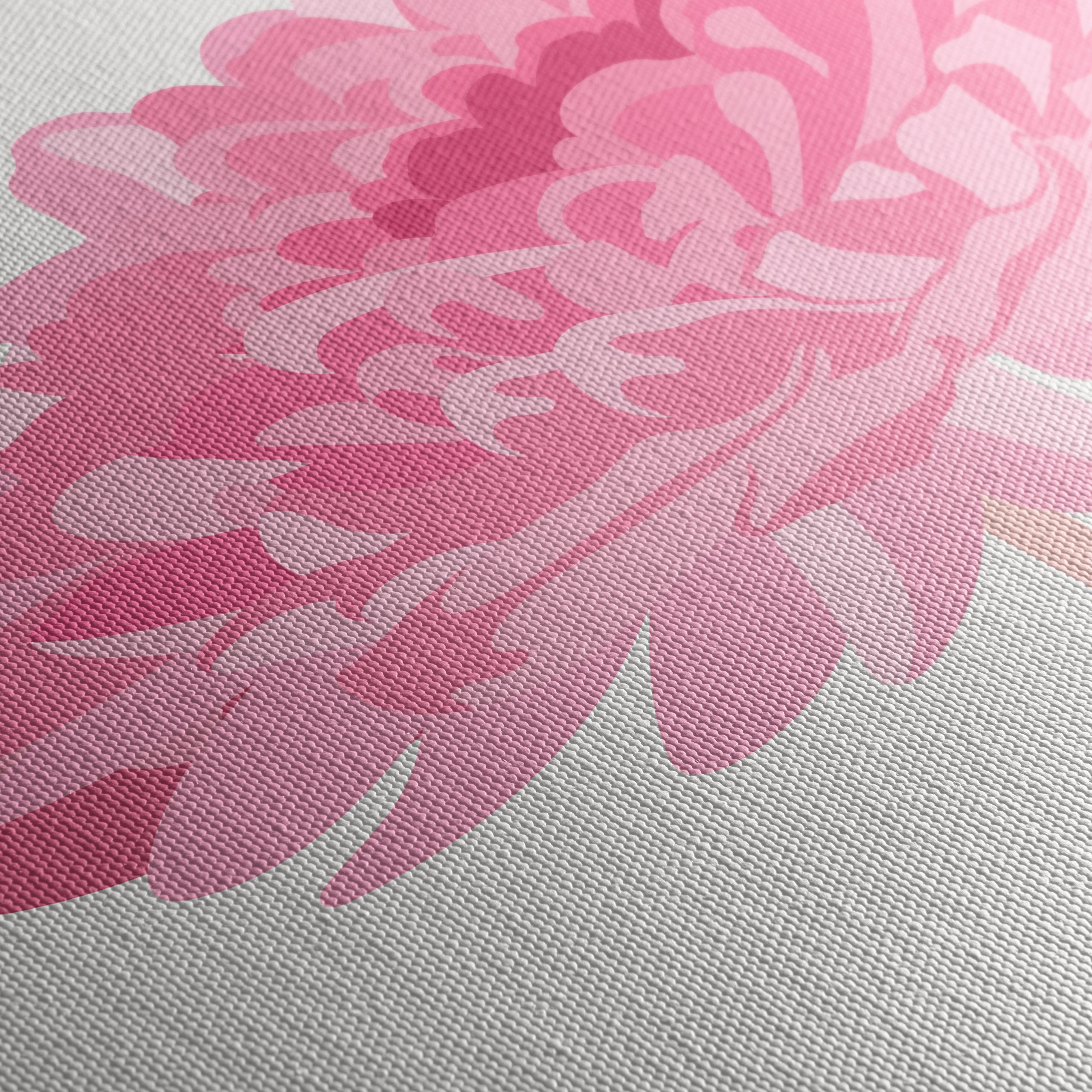 Whimsical Flamingo Floral Art - Image 5