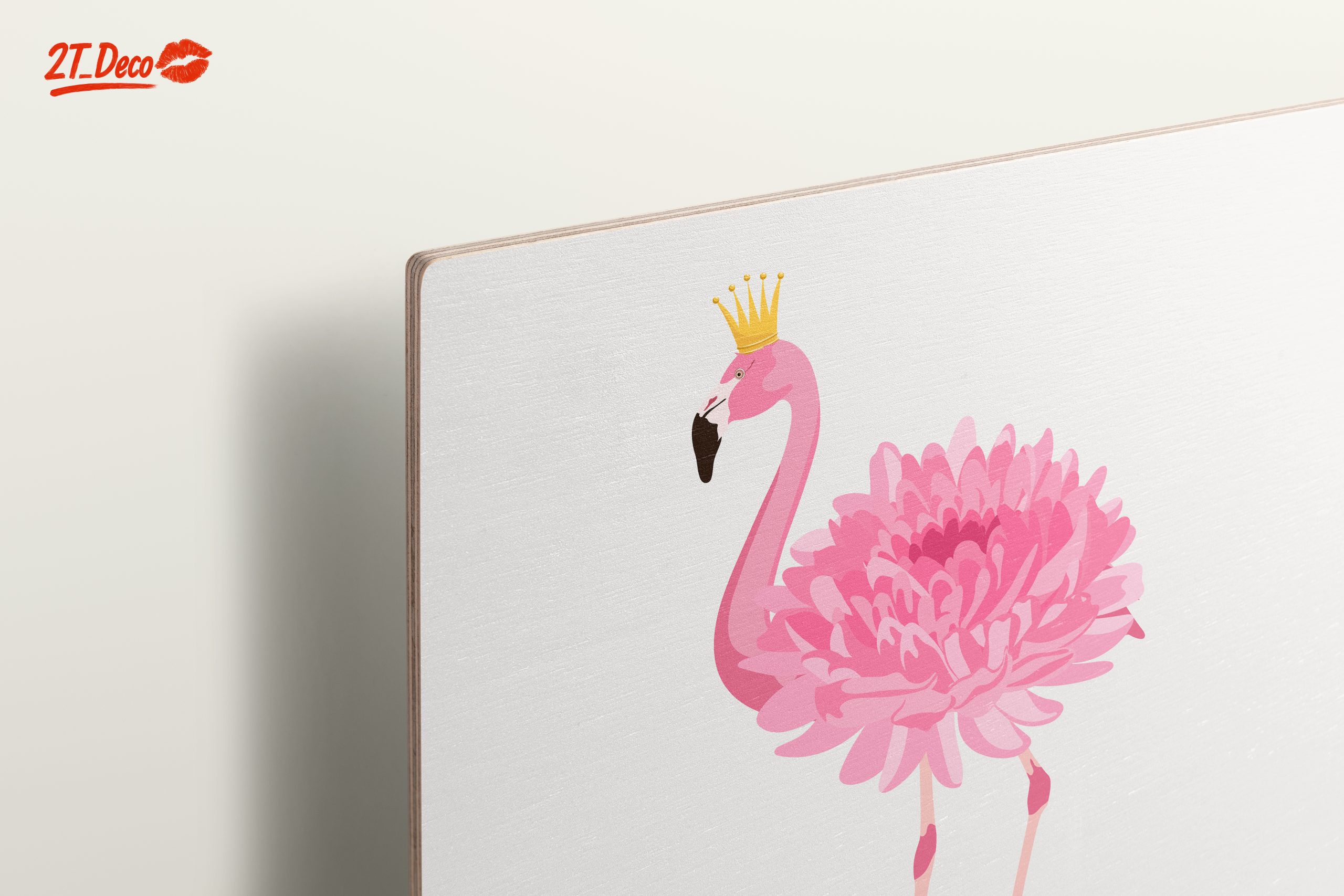 Whimsical Flamingo Floral Art - Image 15