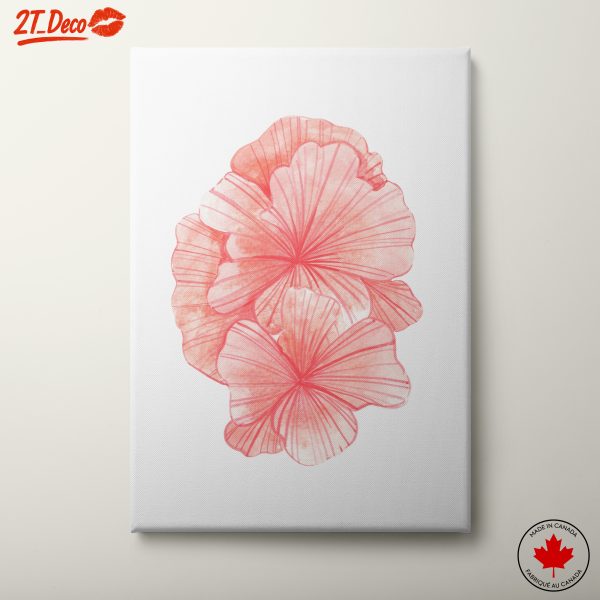 Delicate Pink Floral Artwork