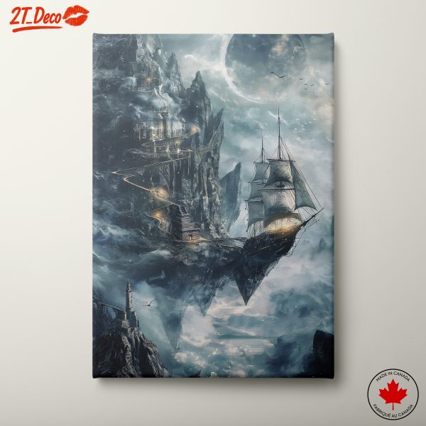 Fantasy Landscape with Sailing Ship