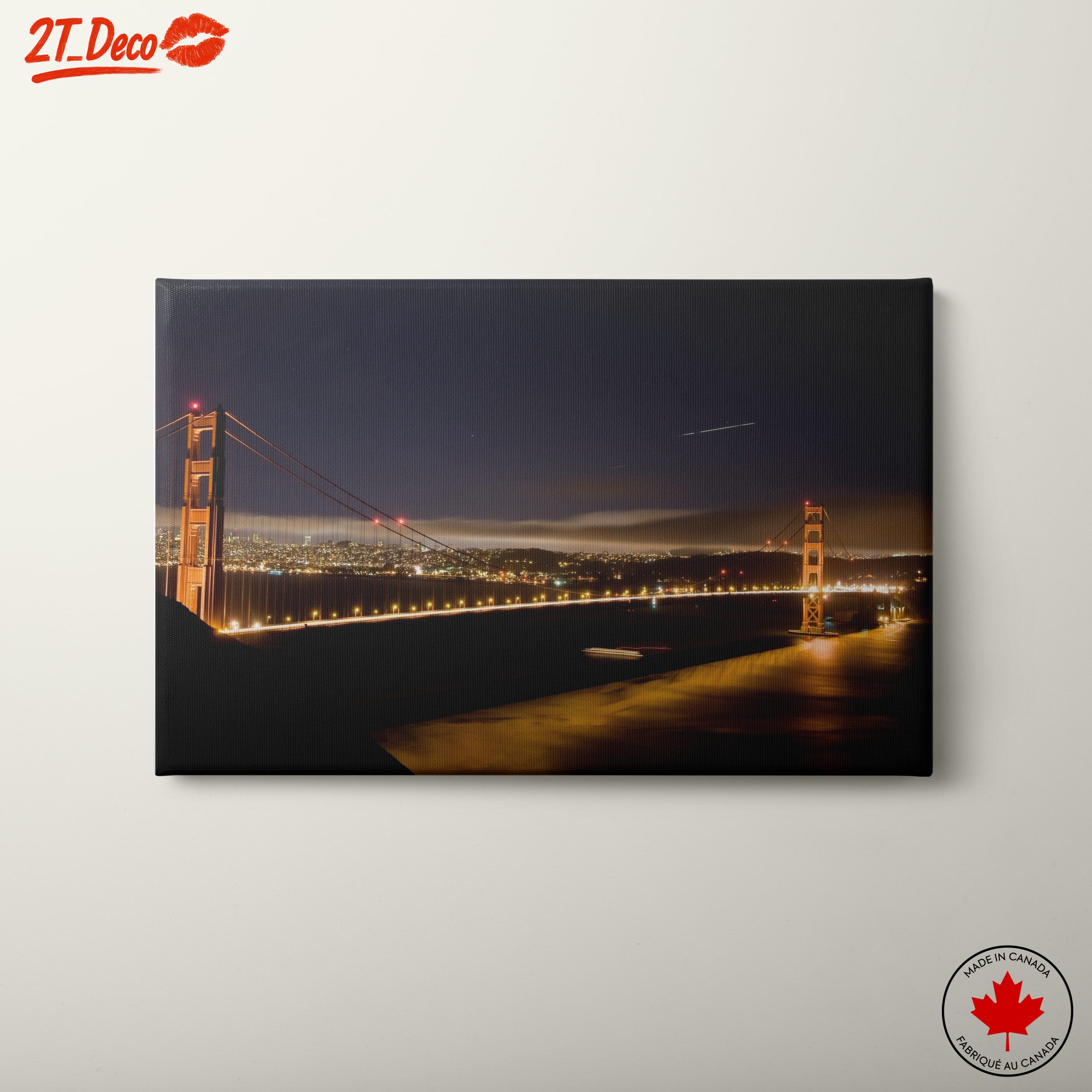Golden Gate Bridge Night Landscape