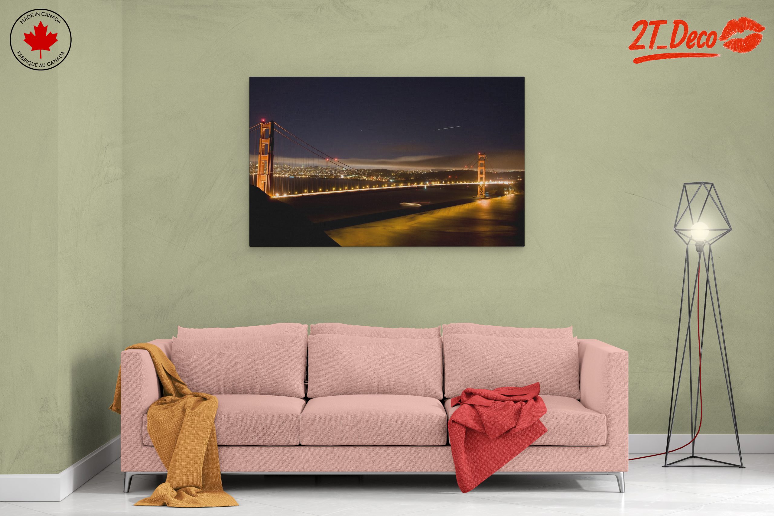 Golden Gate Bridge Night Landscape - Image 2