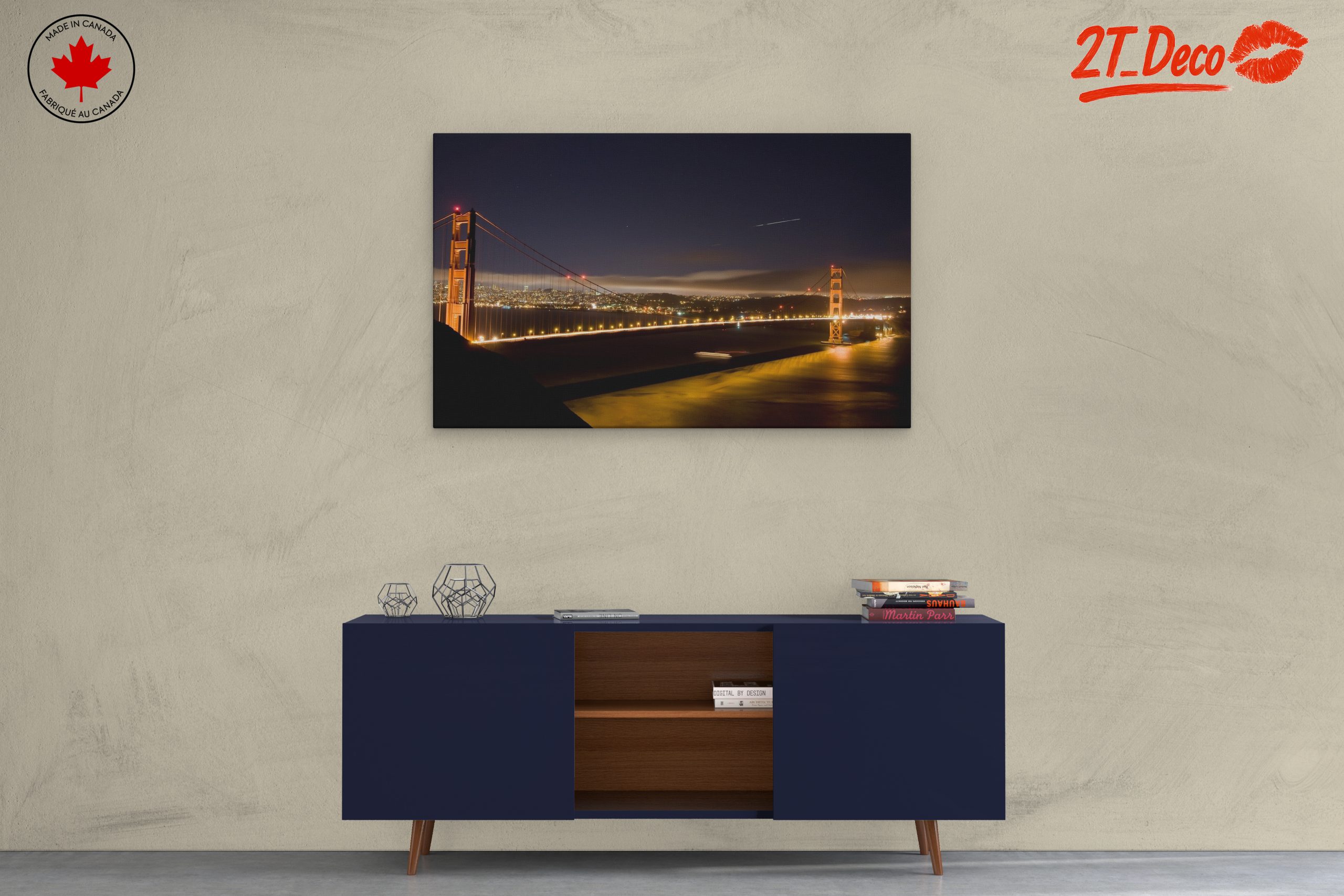 Golden Gate Bridge Night Landscape - Image 3