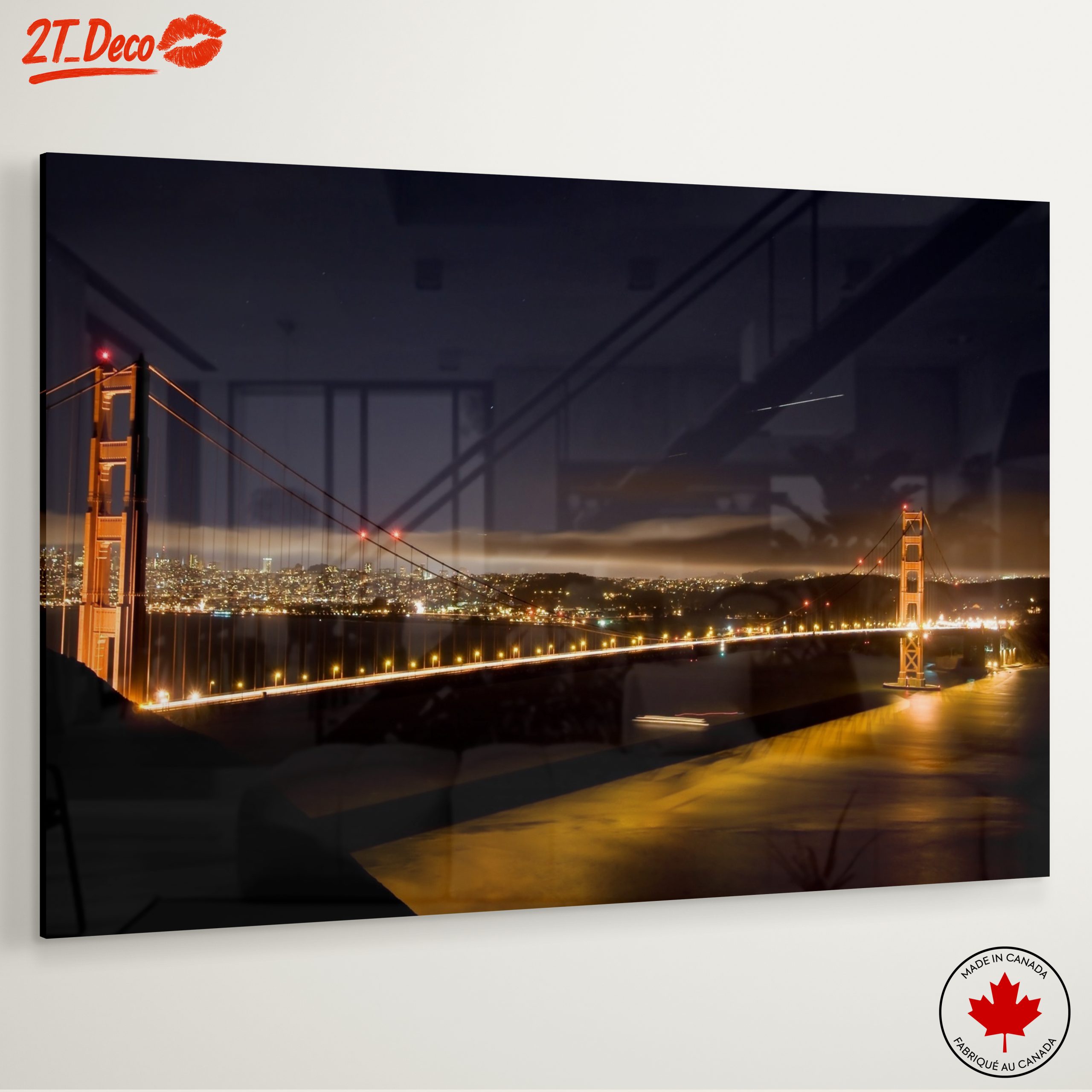 Golden Gate Bridge Night Landscape - Image 6