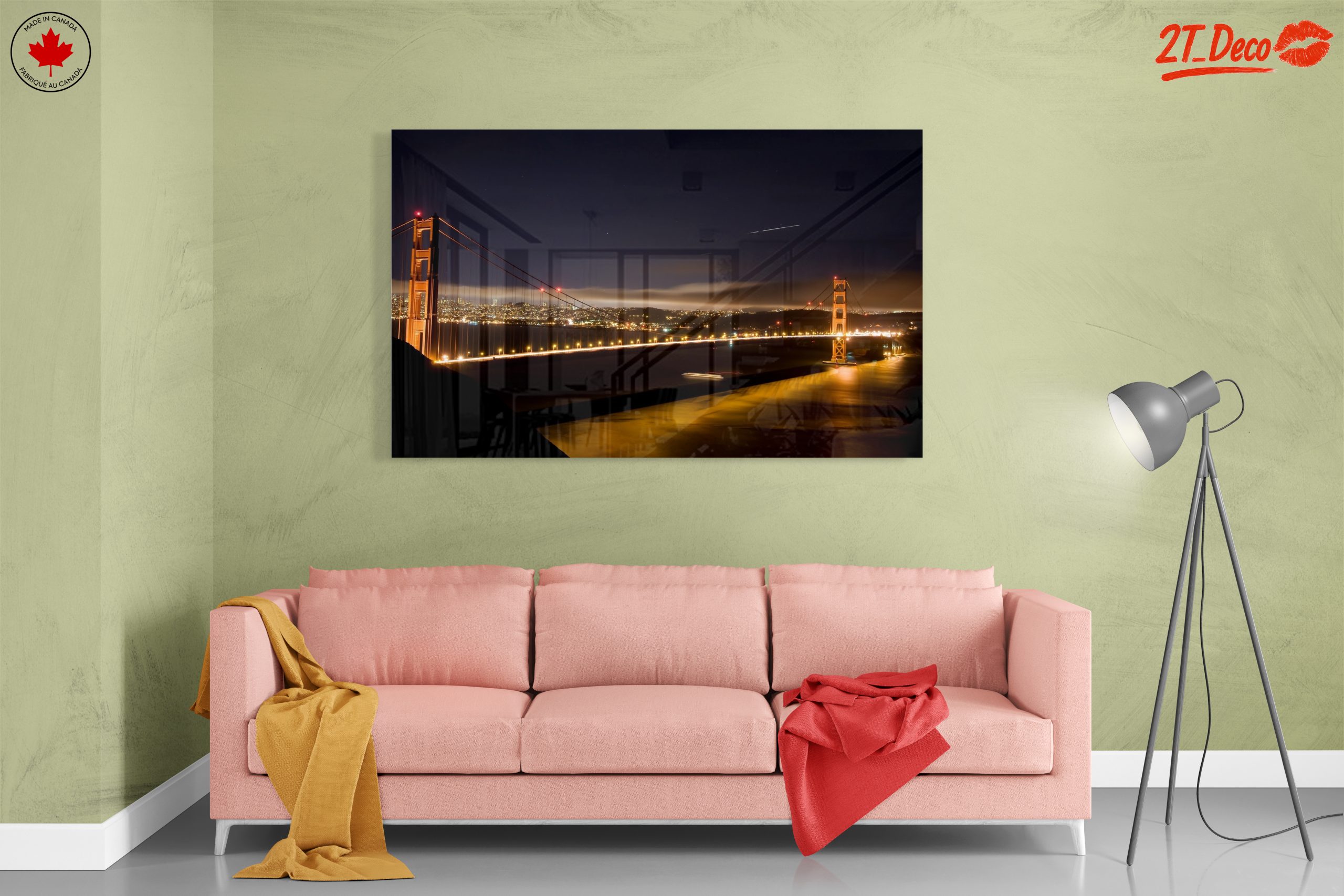 Golden Gate Bridge Night Landscape - Image 7