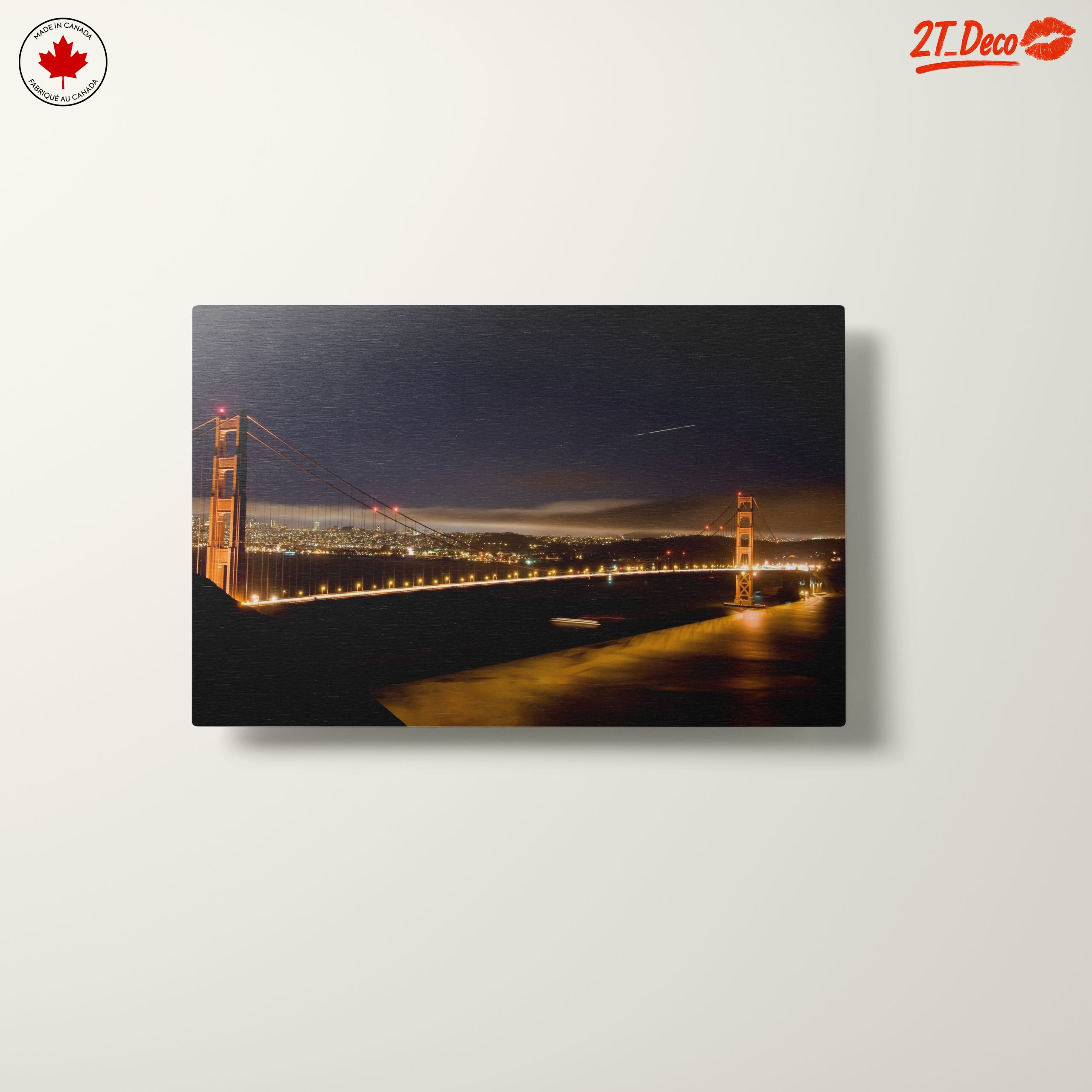 Golden Gate Bridge Night Landscape - Image 10