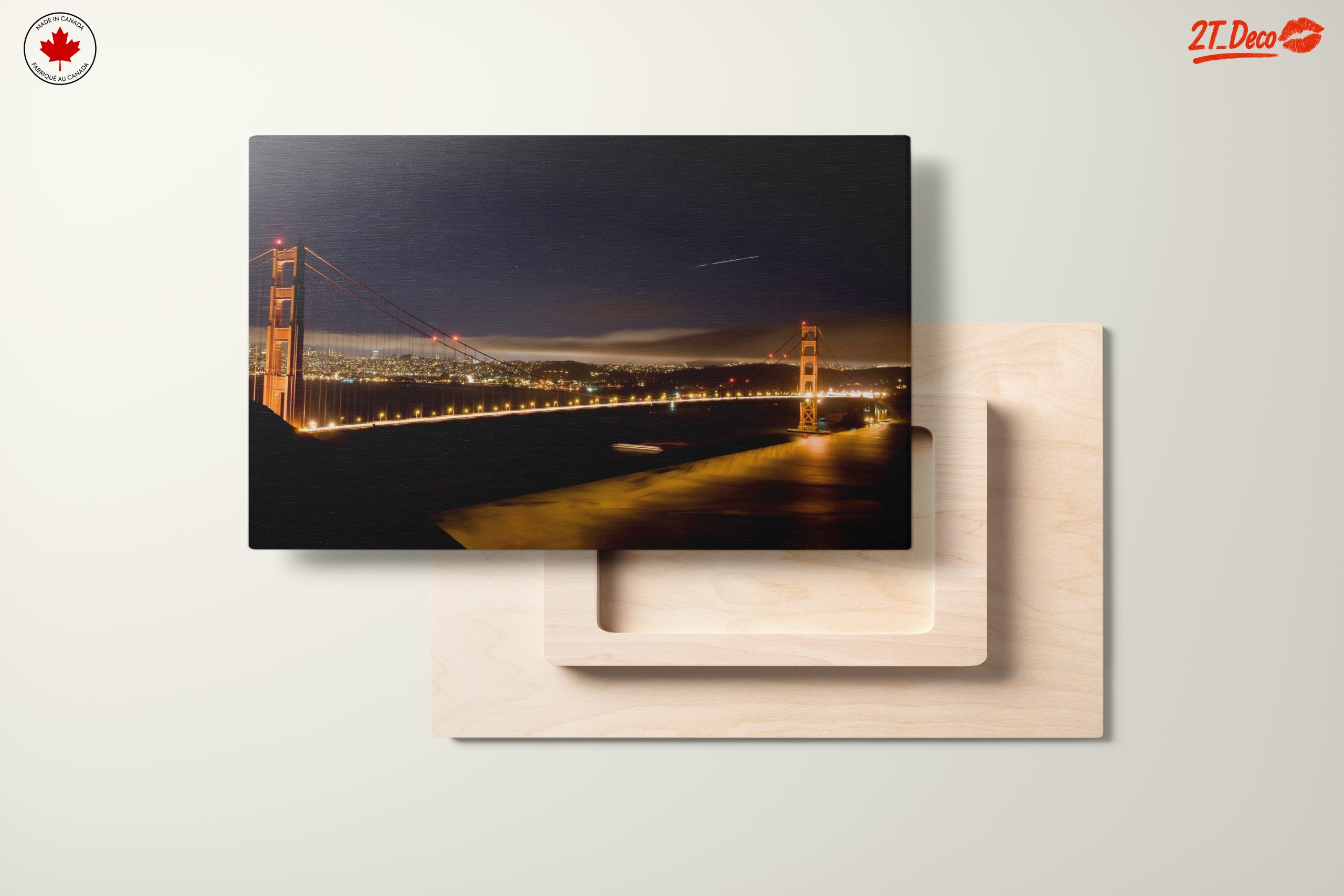 Golden Gate Bridge Night Landscape - Image 11
