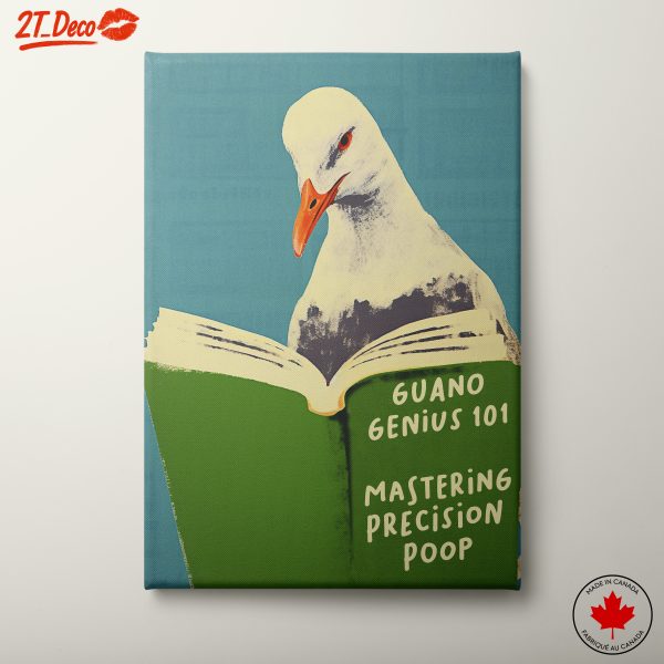 Bird Reading Book Illustration