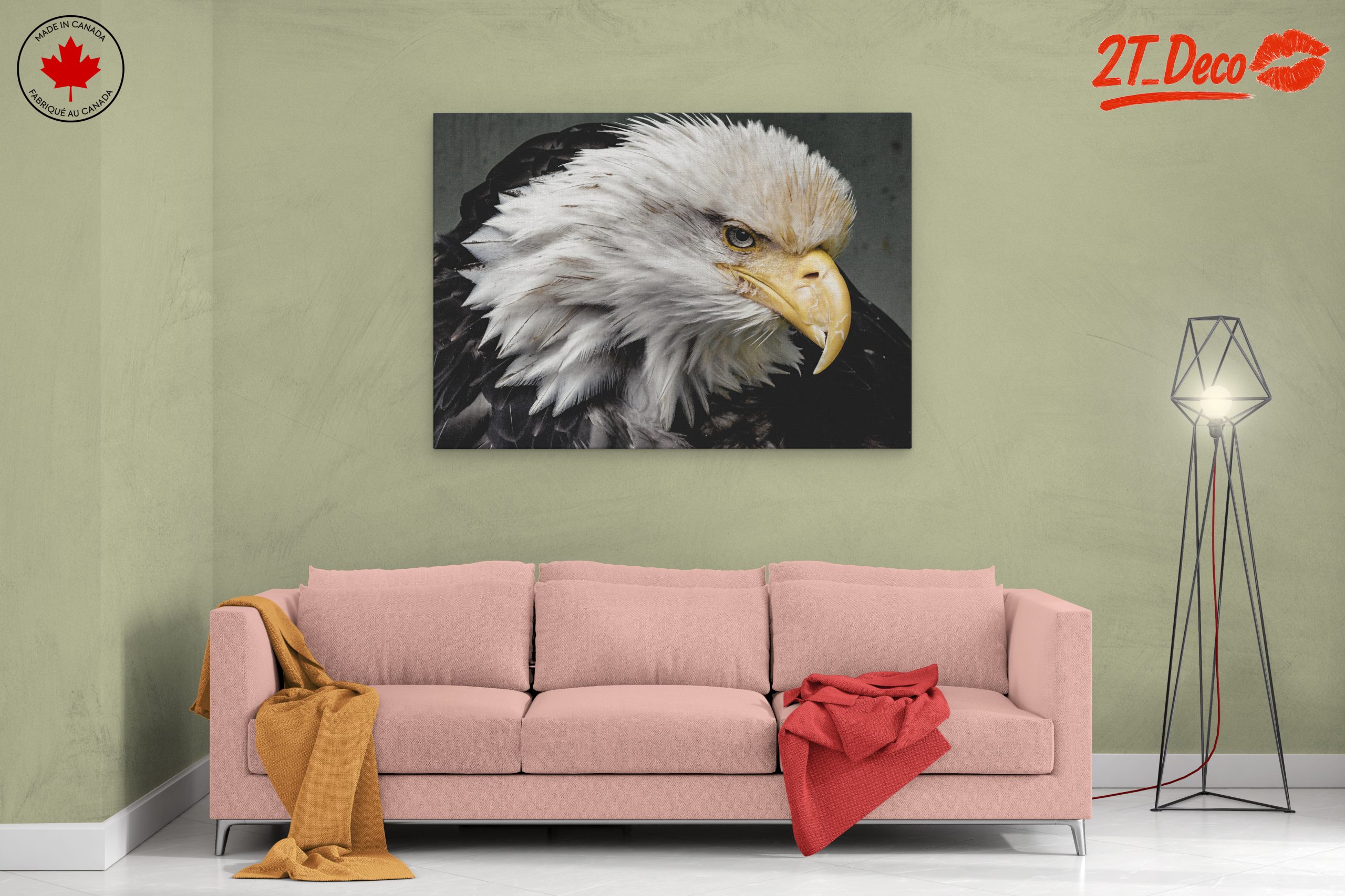 Stunning Realistic Eagle Wall Art - Image 2
